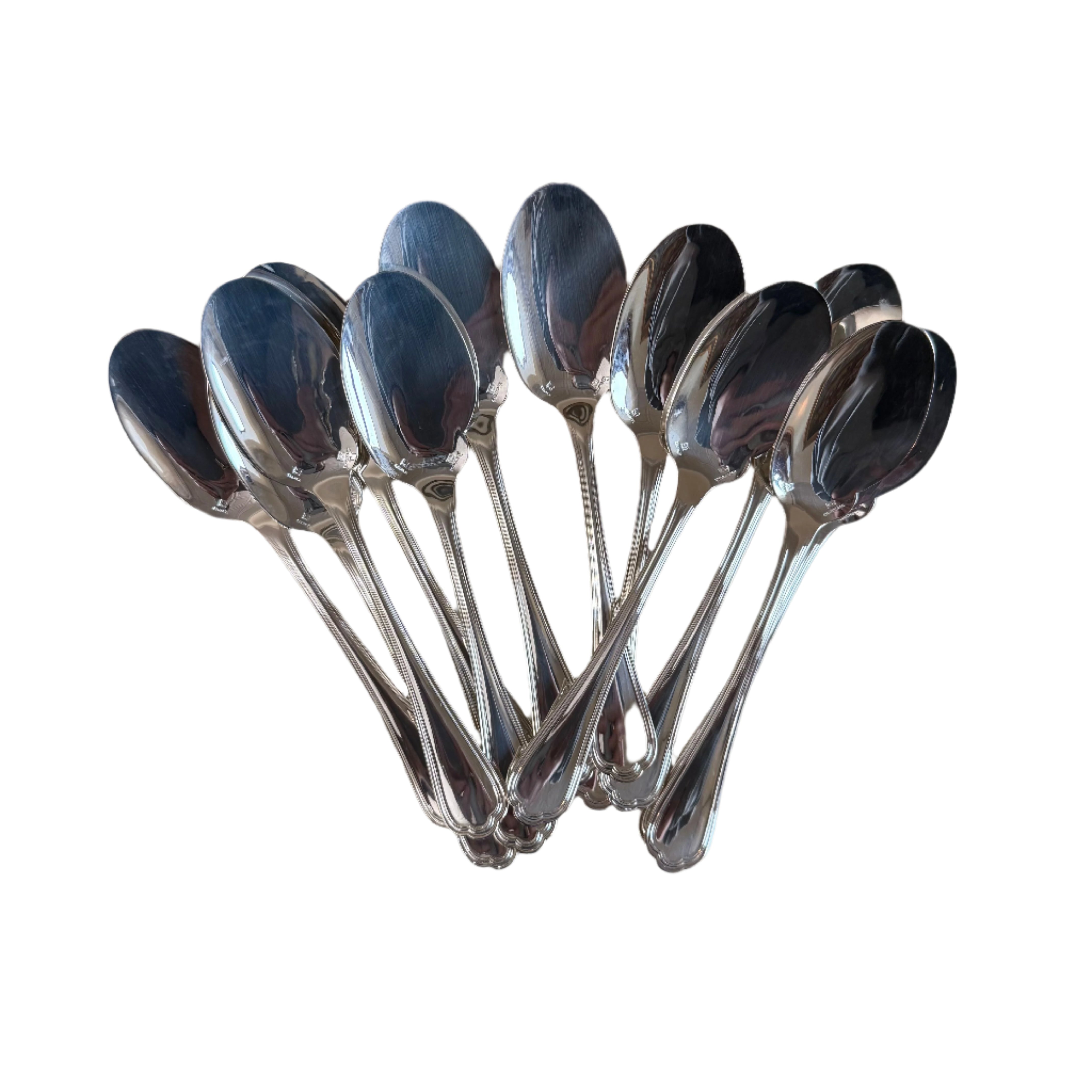 Christofle Spatours Silver Plated Individual Gravy Spoon Set of 12 0012094