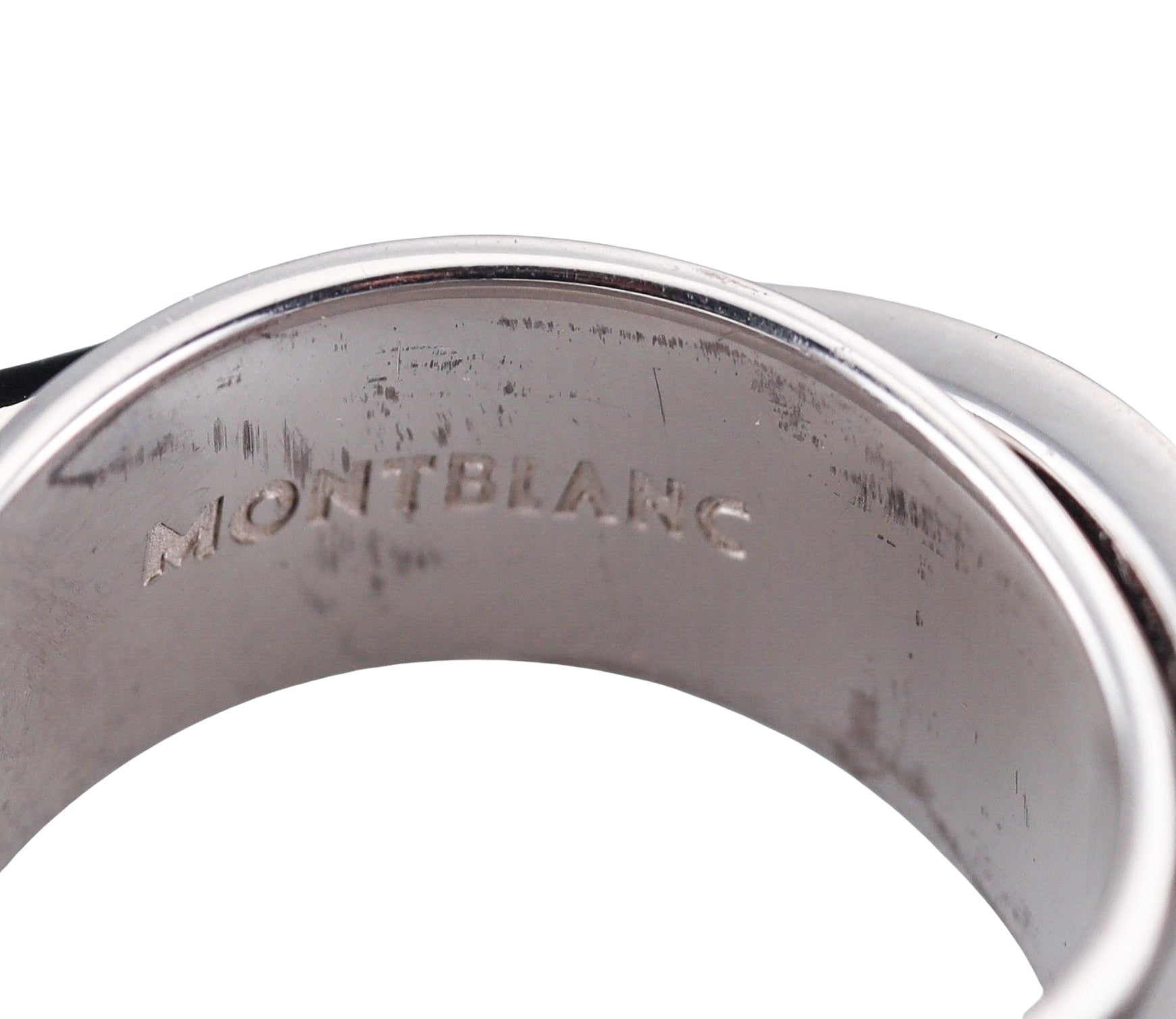 Montblanc Profile Sterling Ring with Resin Inlay 36210