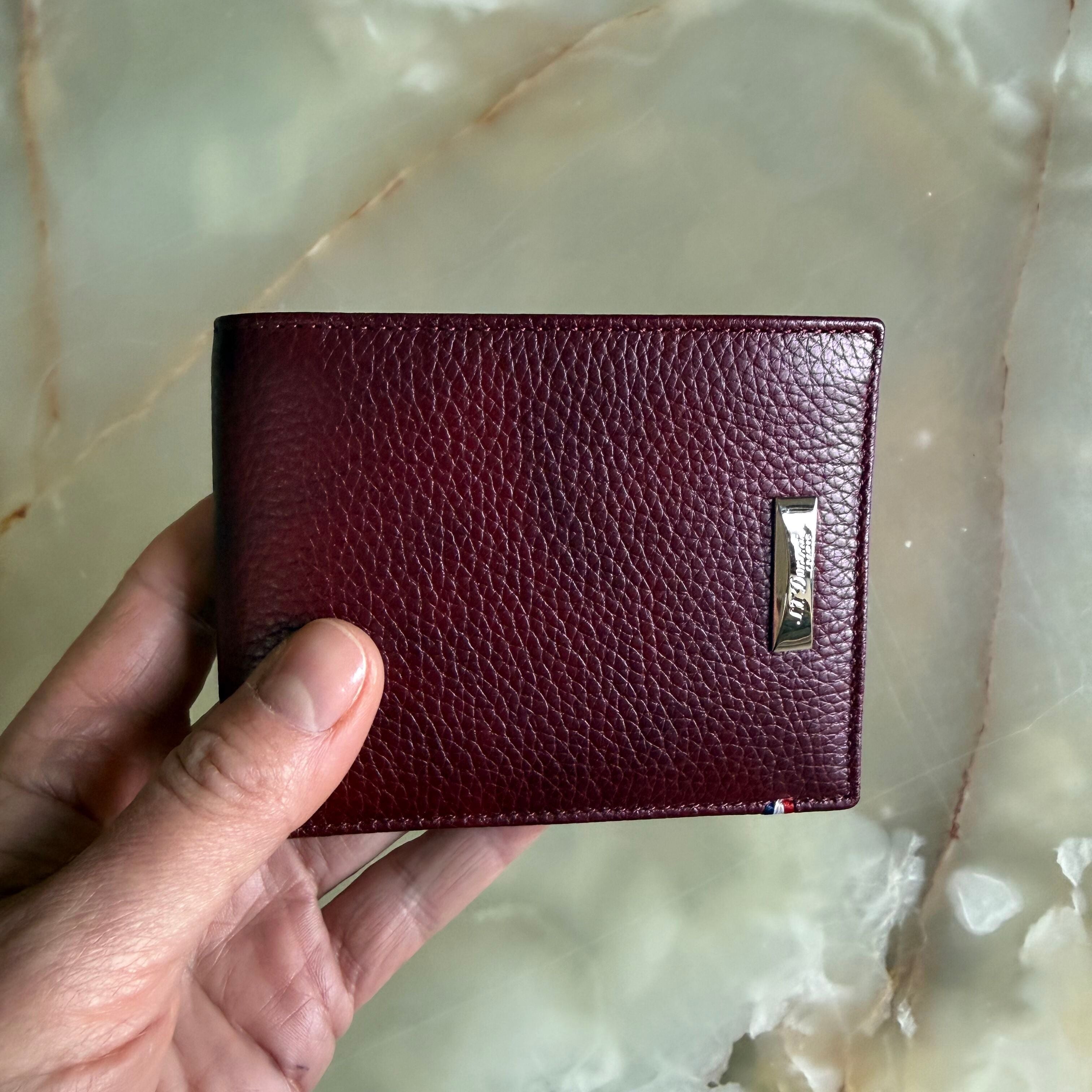 S.T. Dupont Soft Diamond Grained Leather 6 Credit Card Wallet 180280