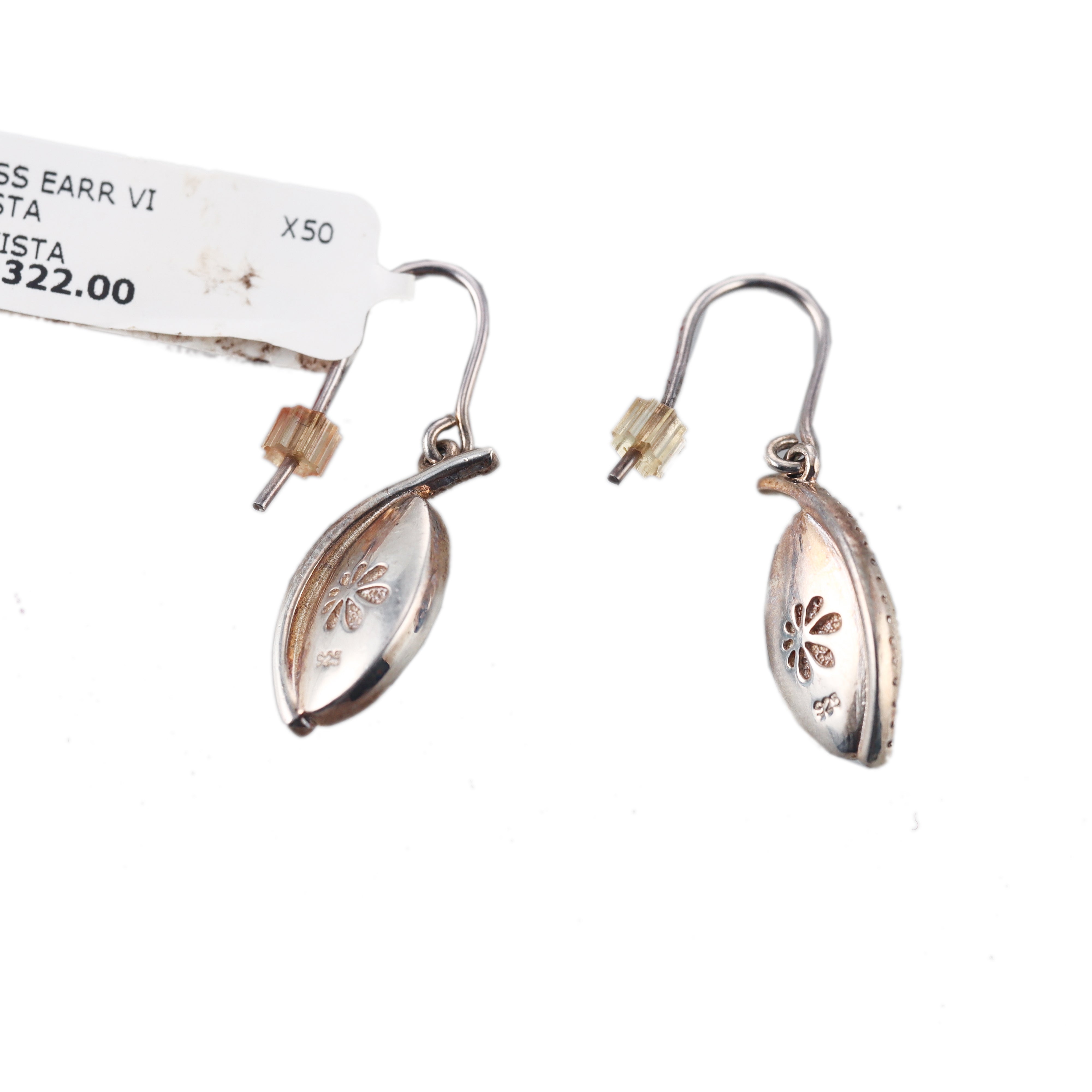 Marahlago Sterling Silver Larimar Earrings #84 Retail $322