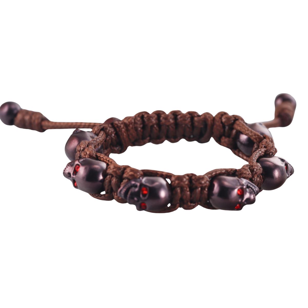 Skull Bomberg Skully Crystal Brawn Bracelet