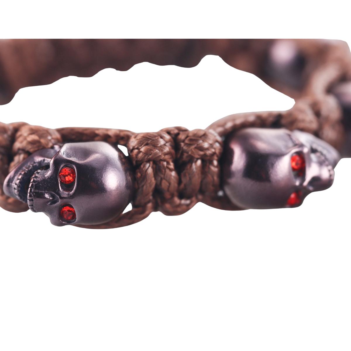 Skull Bomberg Skully Crystal Brawn Bracelet