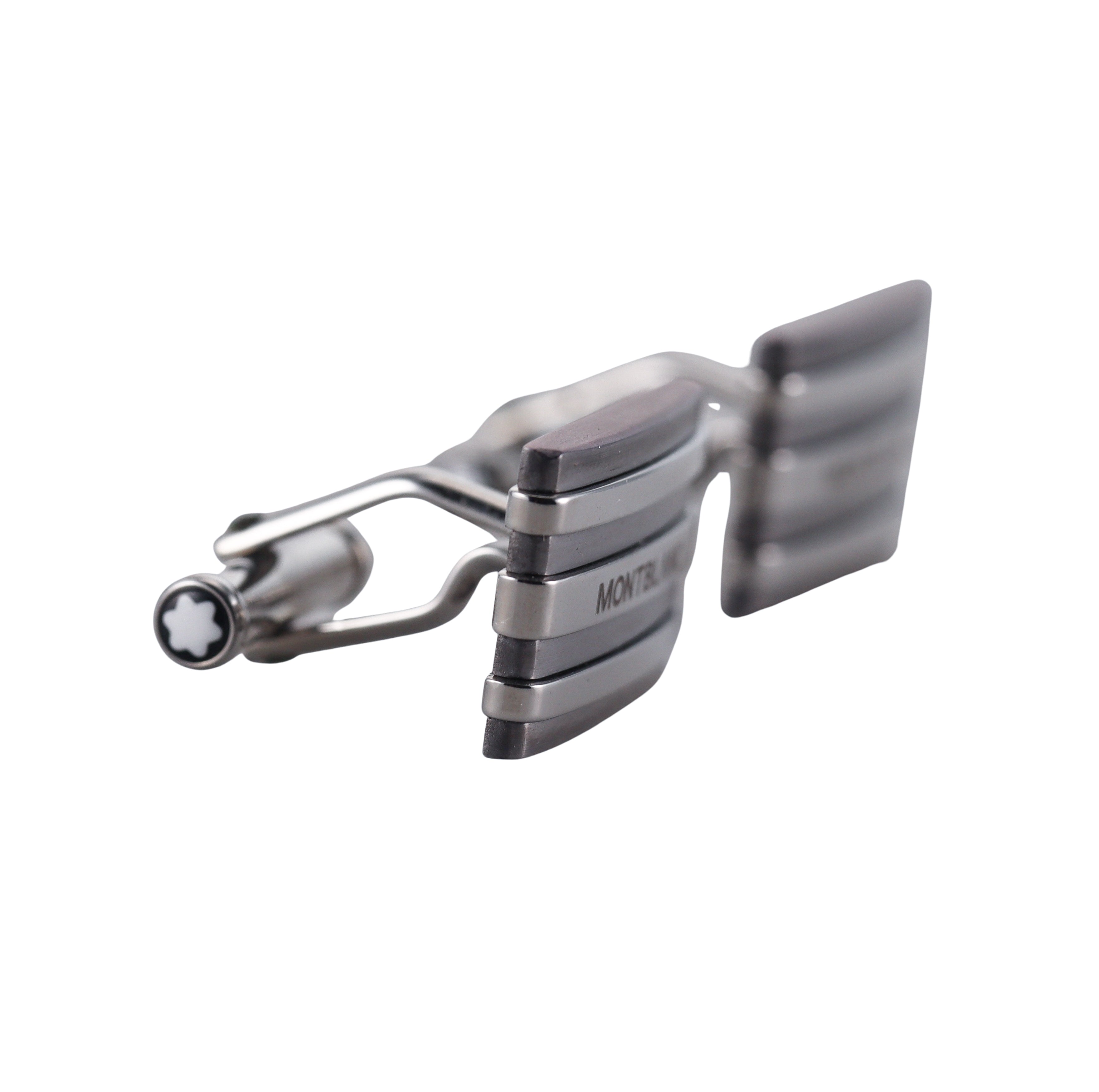Montblanc Meisterstuck Rectangular Tantalum & Steel Cufflinks 101535