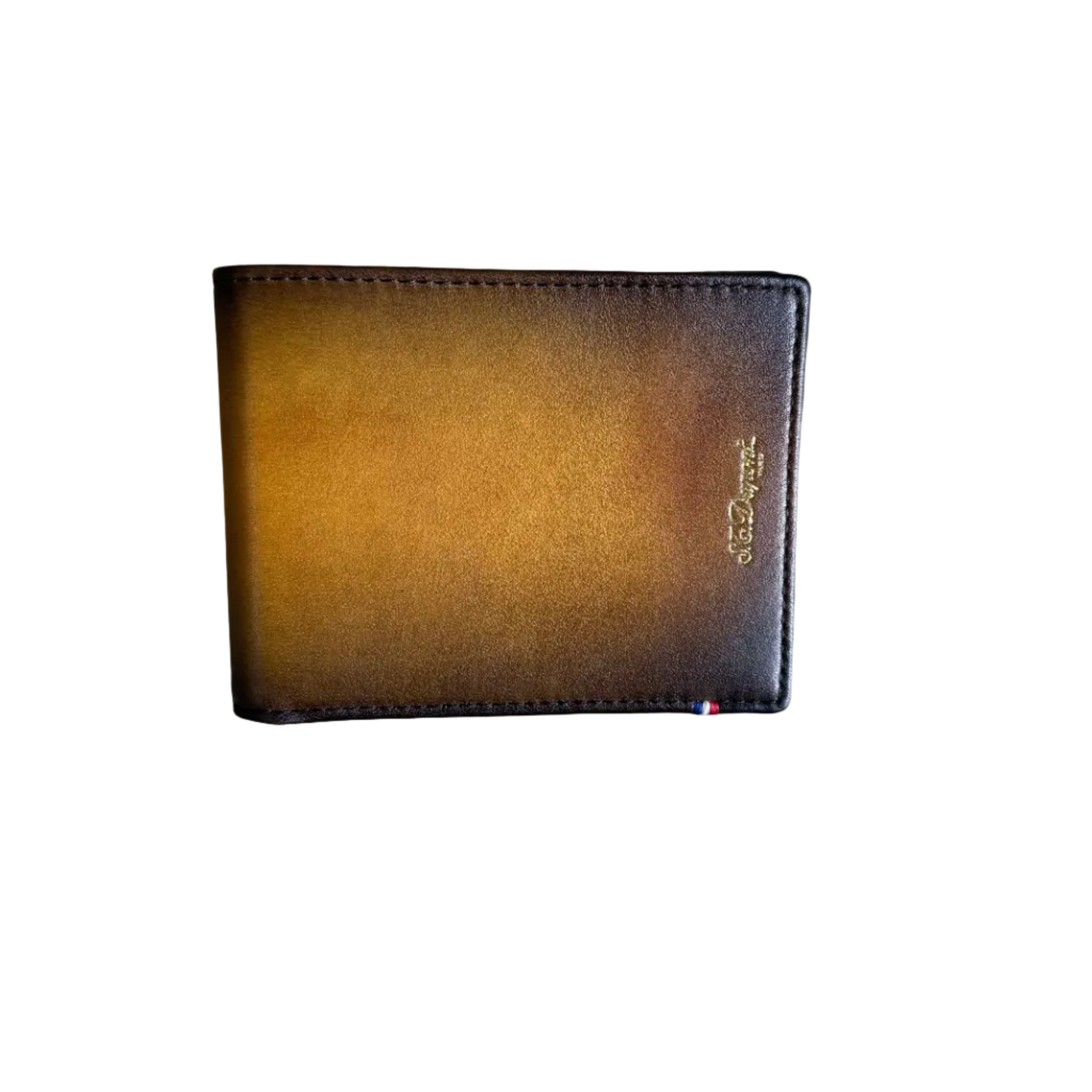 S.T. Dupont Atelier Collection Yellow Brown Leather Wallet 190200