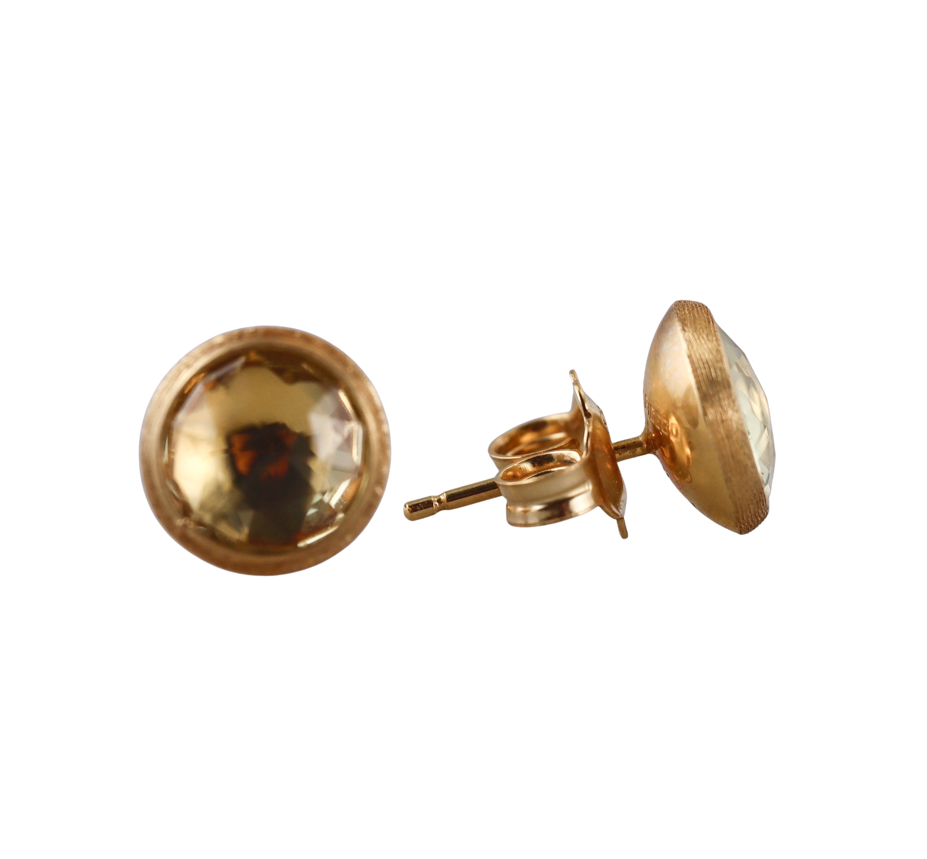 Marco Bicego Jaipur 18K Citrine Stud Earrings Small