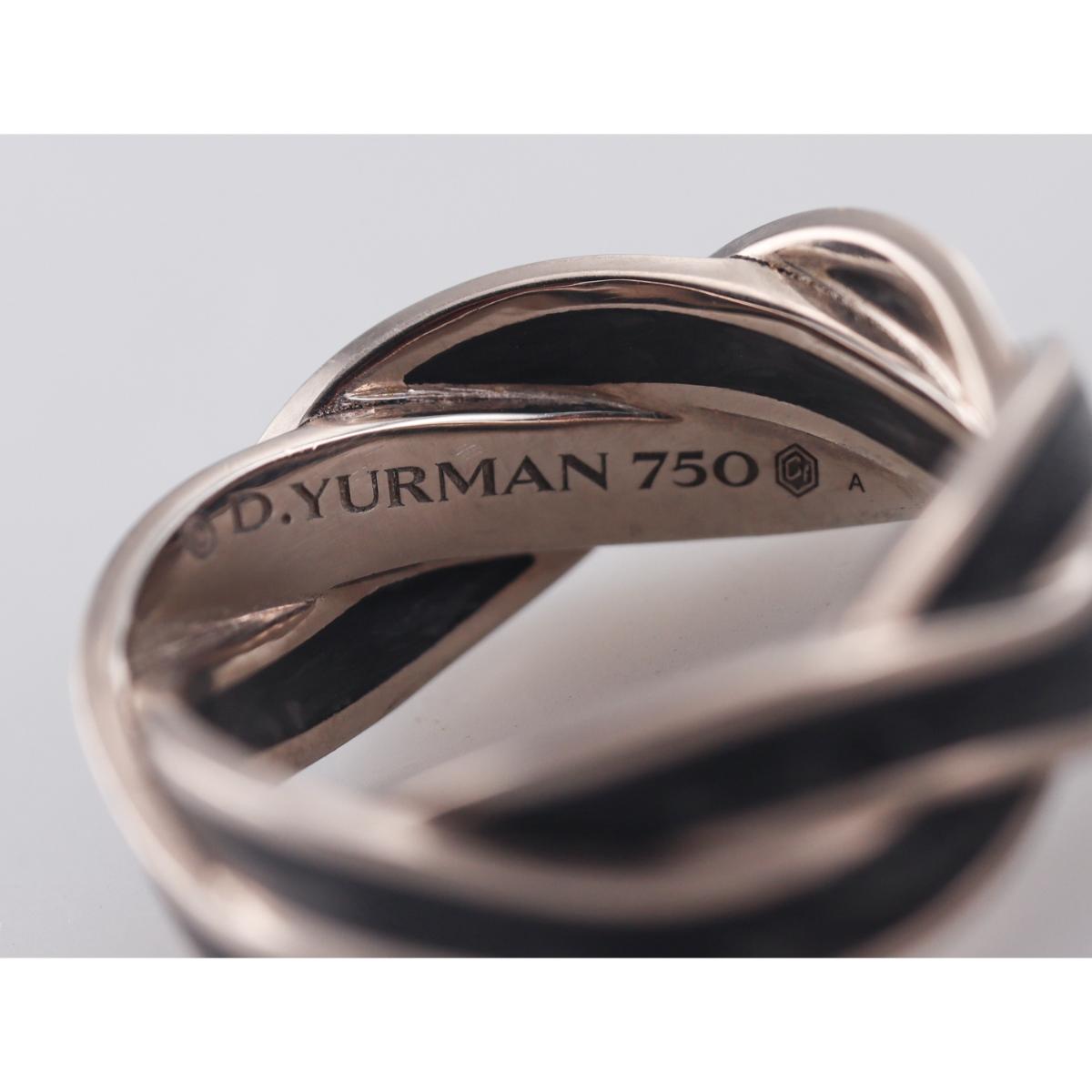 David Yurman Helios 18K Gold Forged Carbon Band Ring