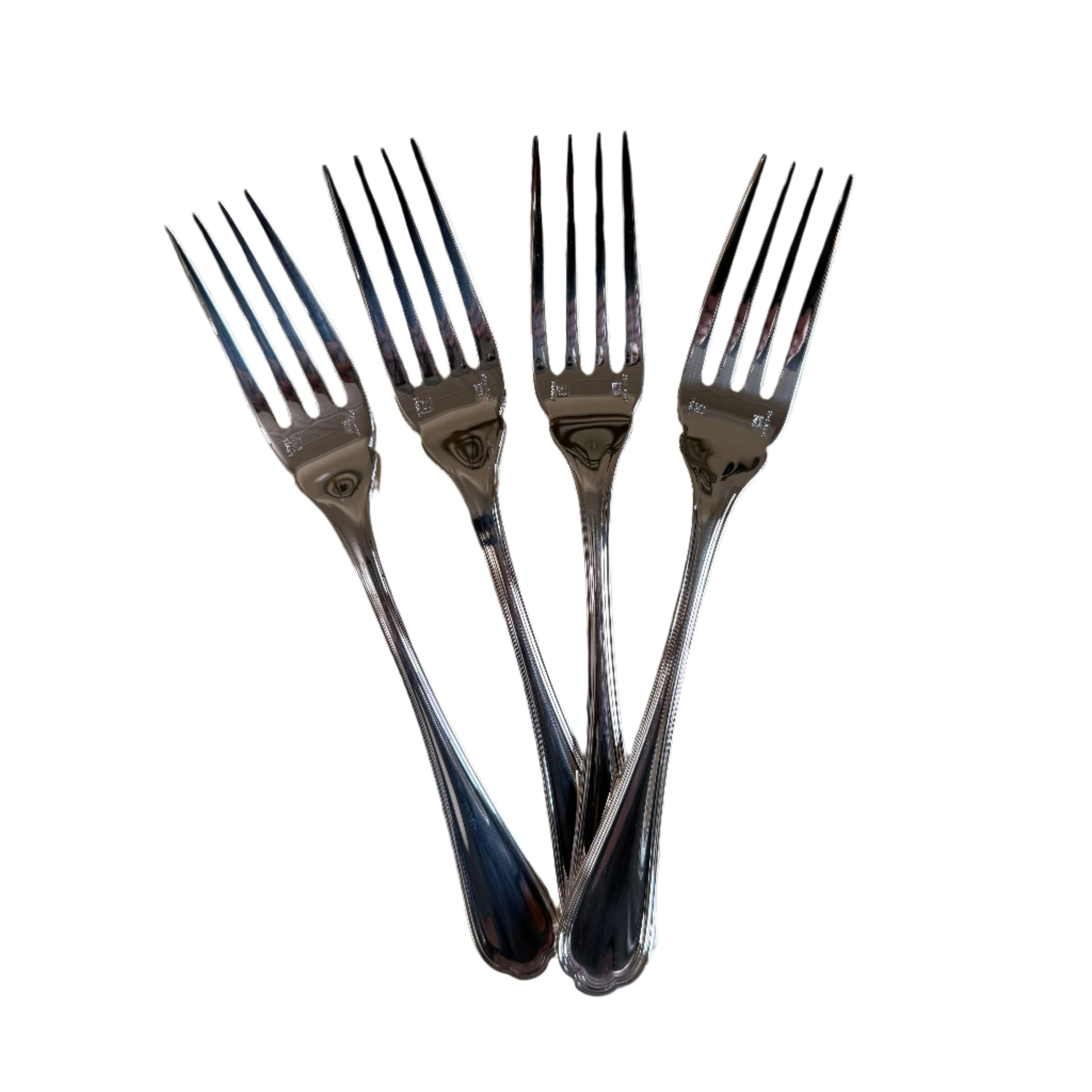 Christofle Spatours Silver Plated Fish Fork Set of 4 0012021