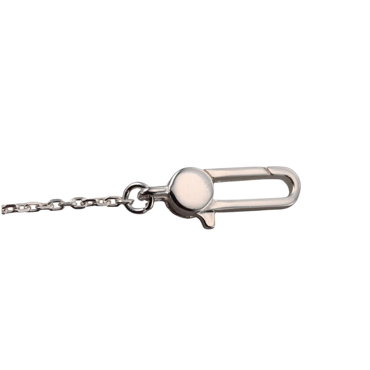 Gucci Trademark Heart Pendant Sterling Silver Bracelet