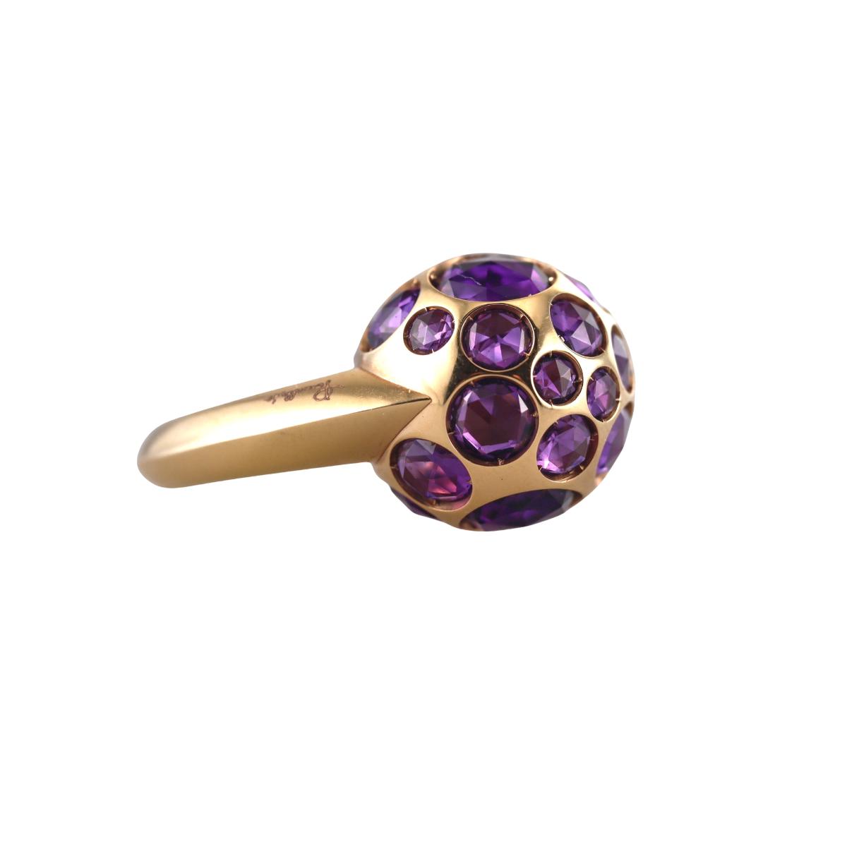 Pomellato Harem 18k Yellow Gold Amethyst Ring
