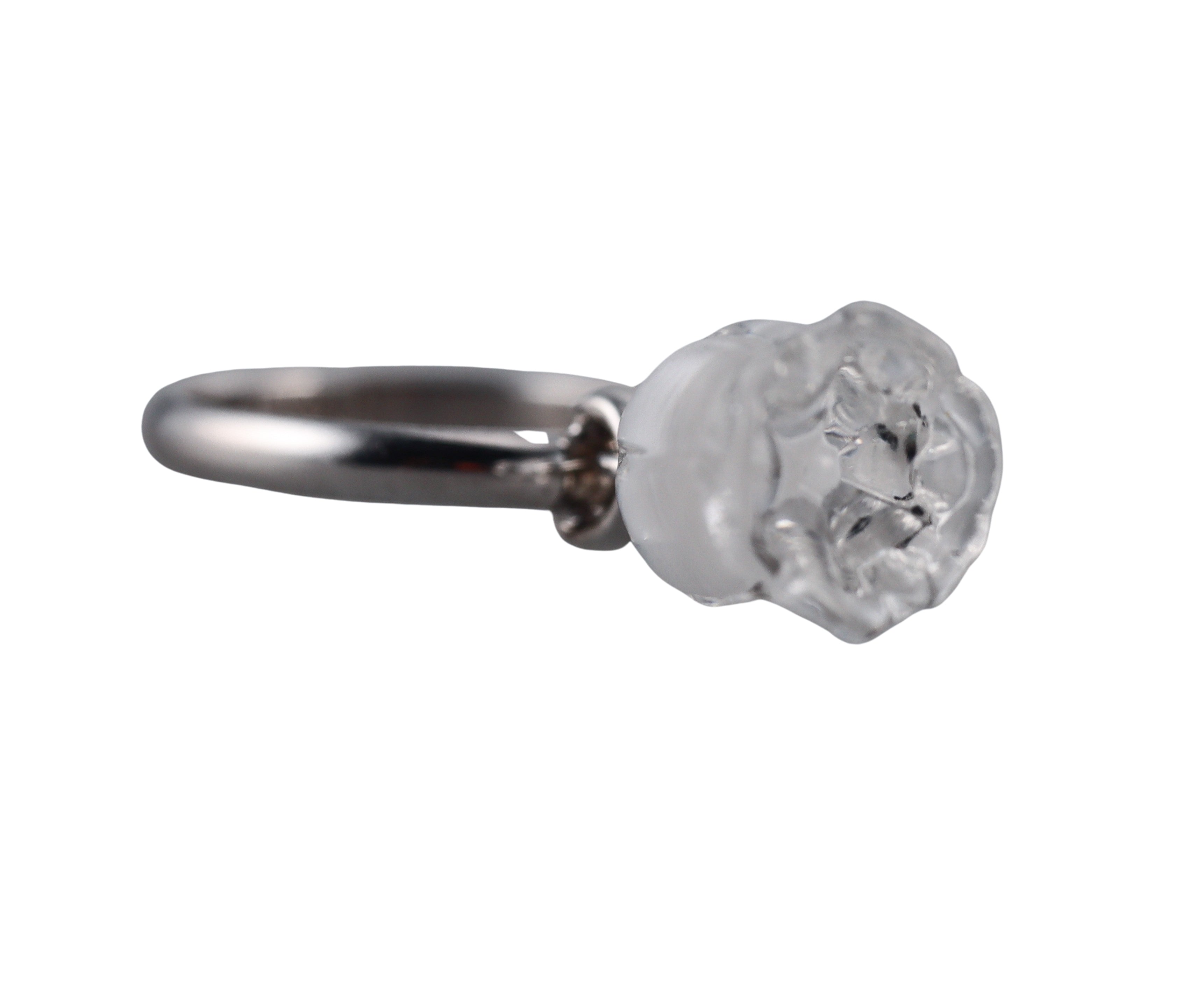 Lalique Lily Of The Valley Sterling Silver Ring 045095