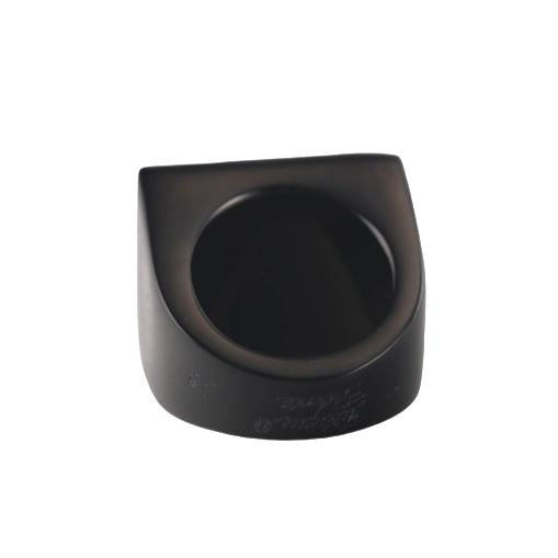 Lalique Charmante Black Clear Crystal Sterling Silver Ring 10630800