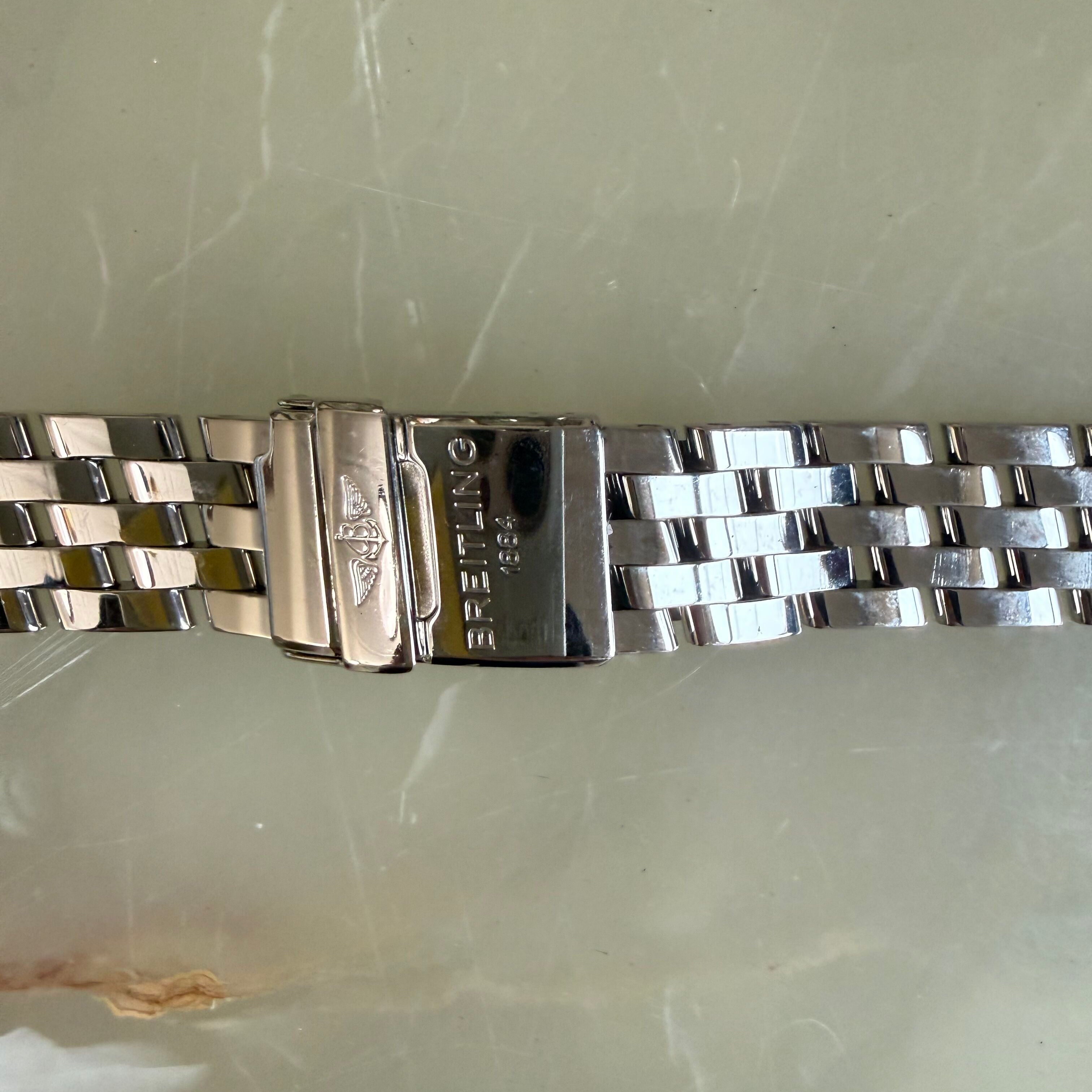 Authentic Breitling Stainless Steel 19mm Watch Bracelet S3604