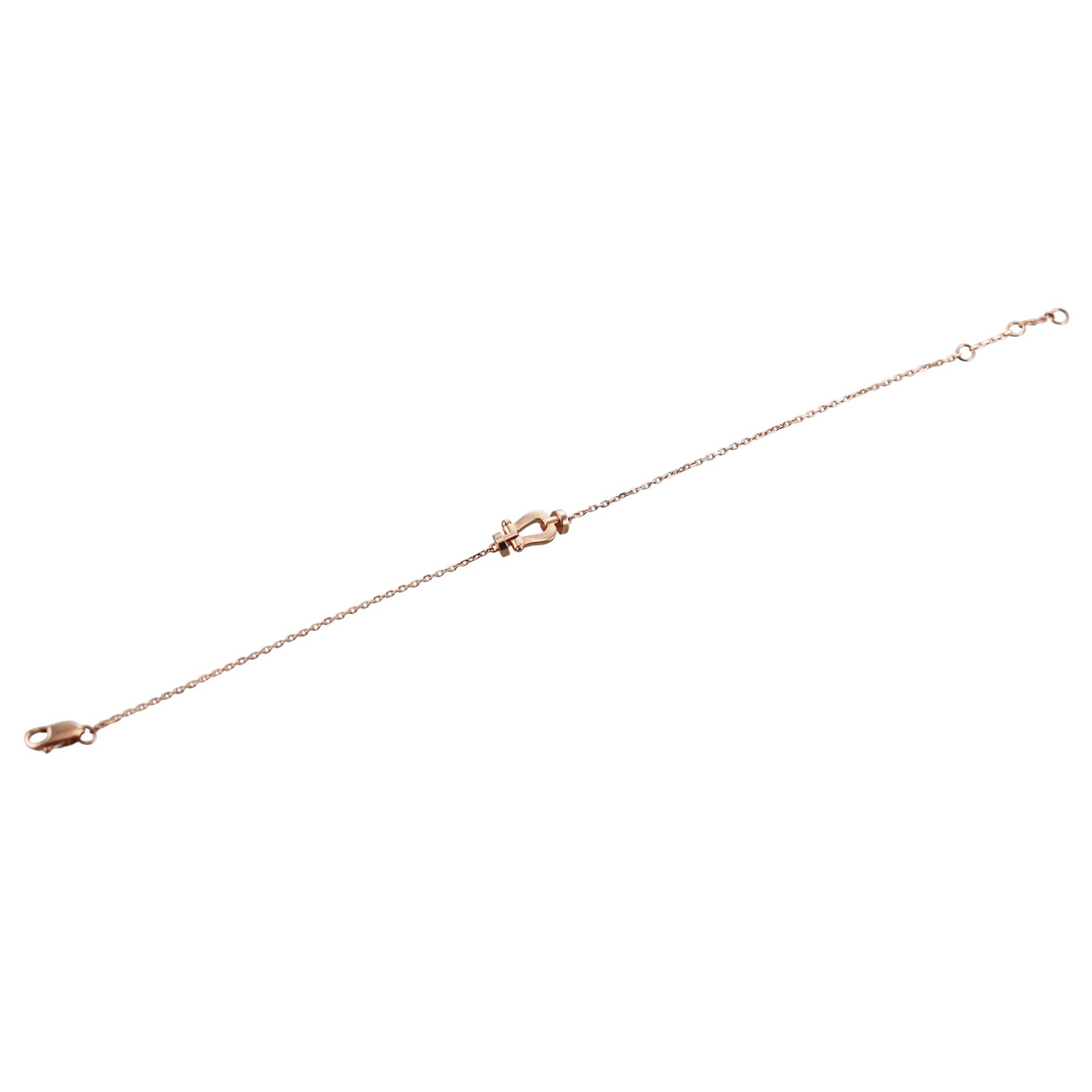 Fred Force 10 18k Rose Gold Chain Bracelet X-Small