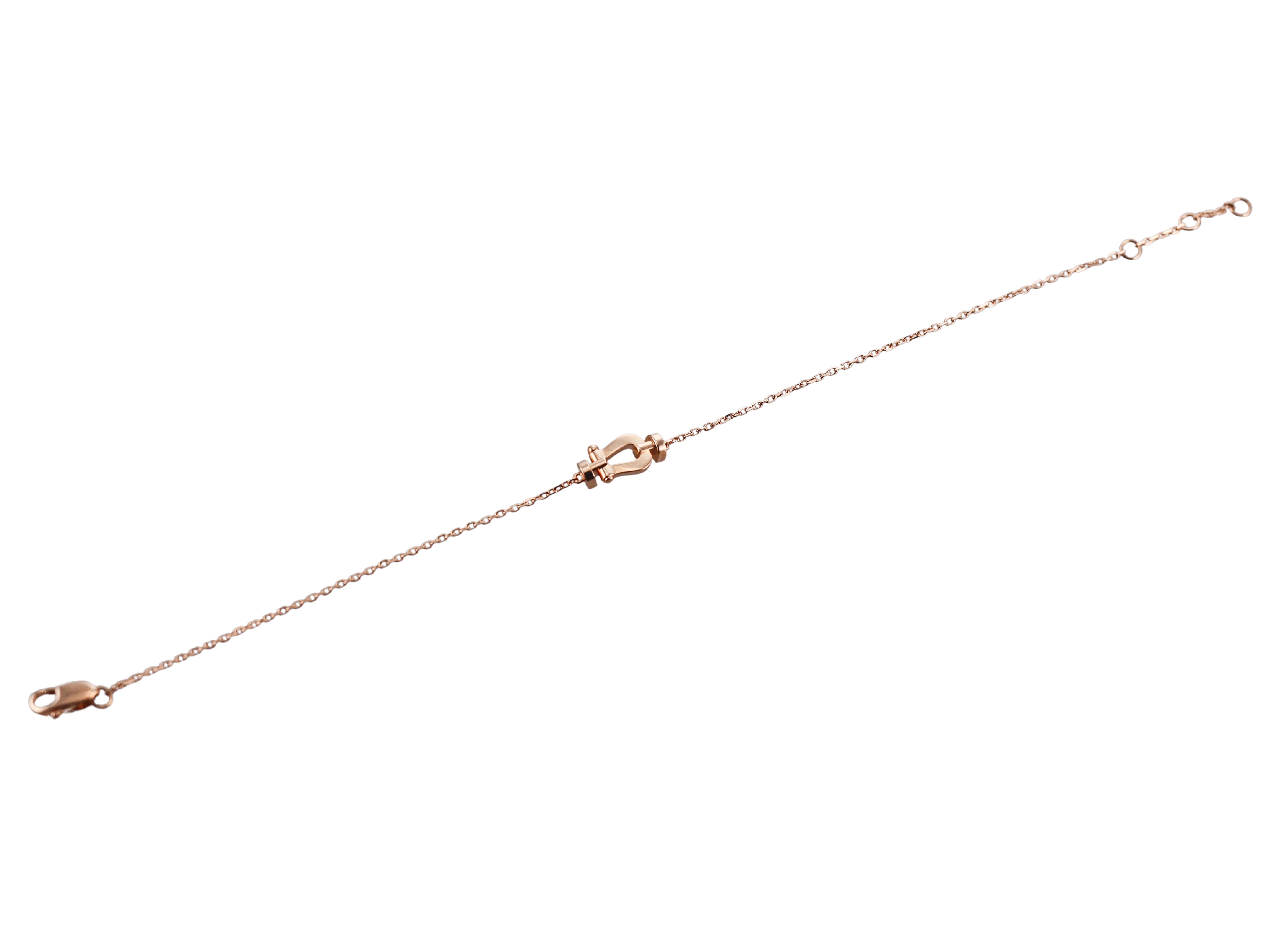 Fred Force 10 18k Rose Gold Chain Bracelet X-Small