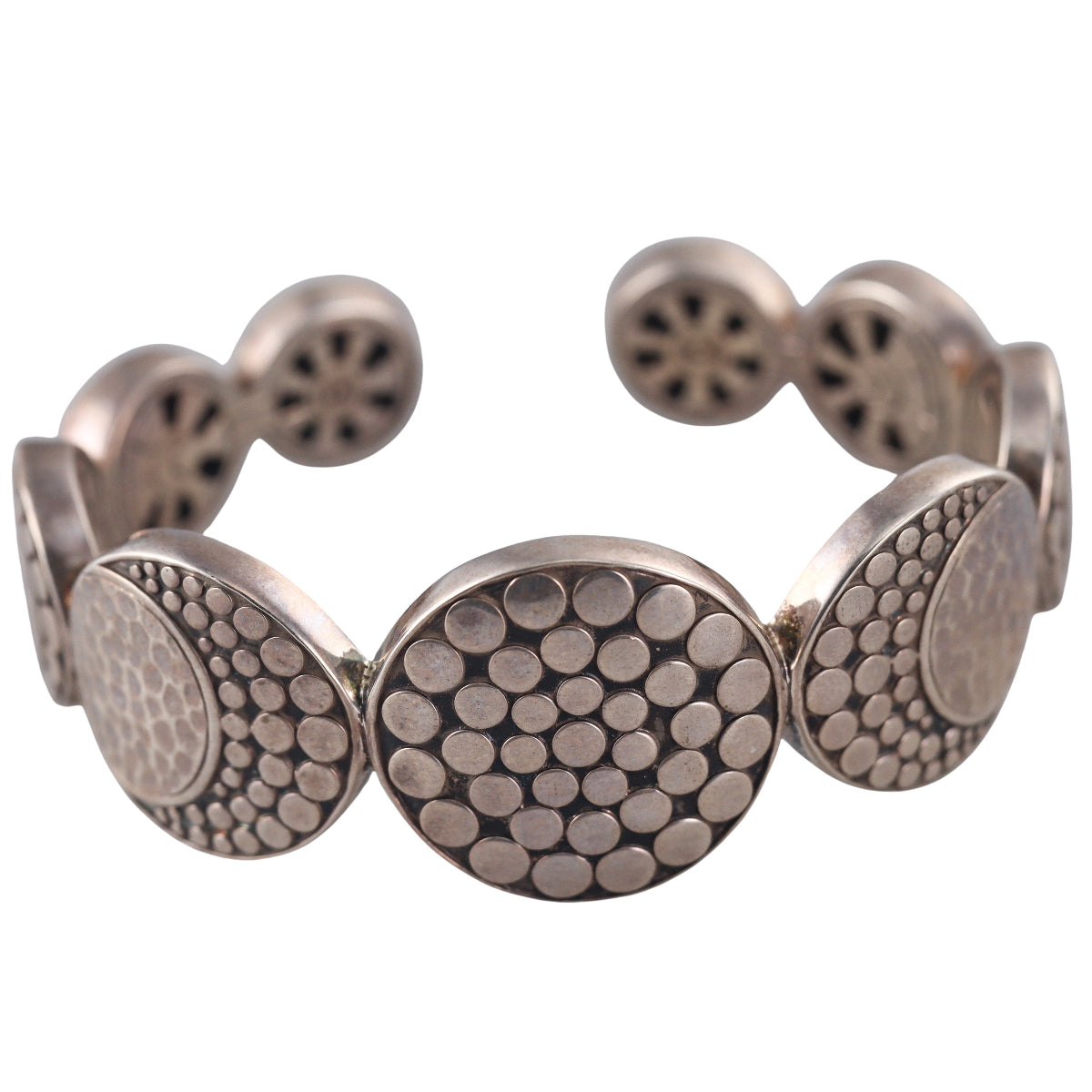 John Hardy Dot Sterling Silver Cuff Bracelet Retail $1350