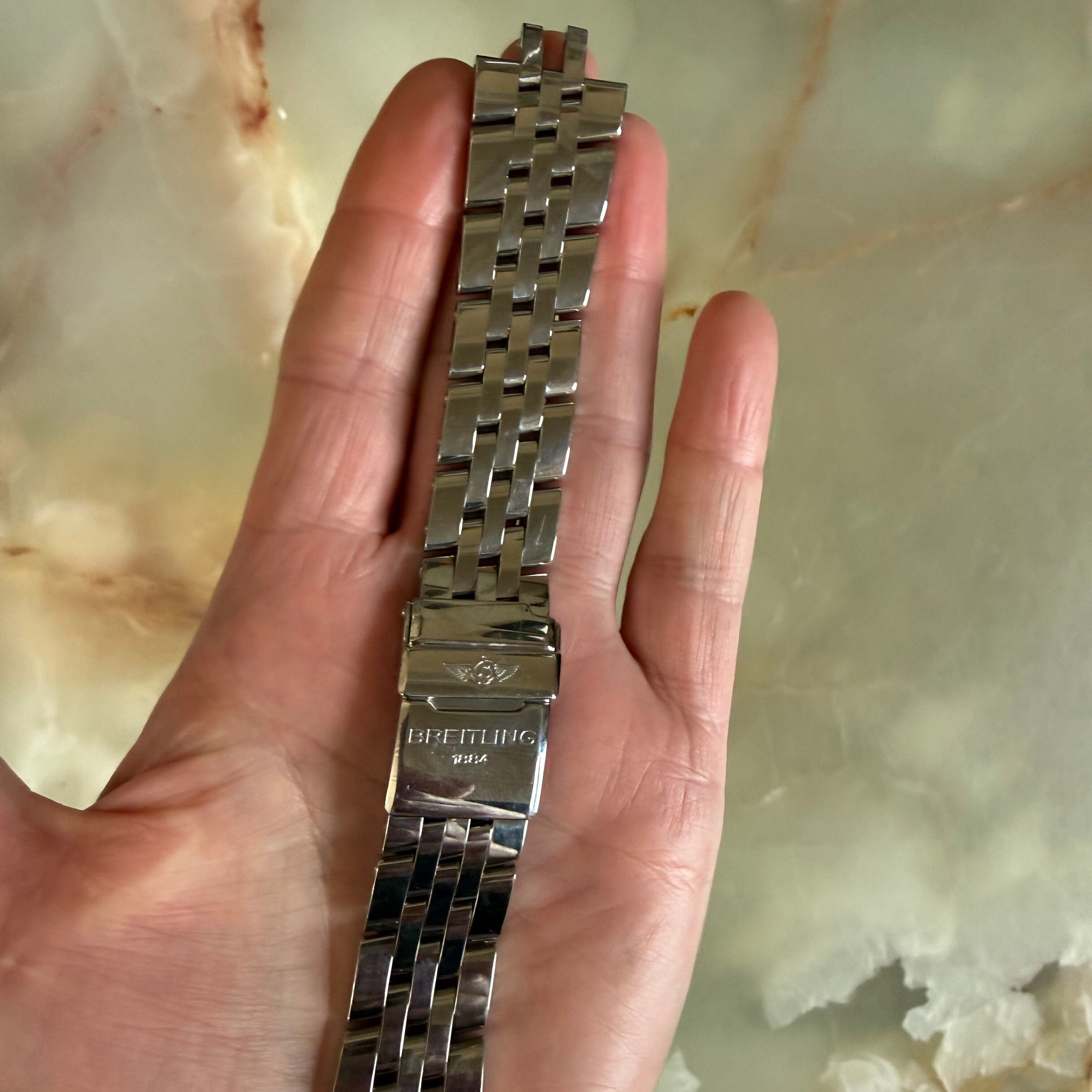 Authentic Breitling Stainless Steel 22mm Watch Bracelet S3906