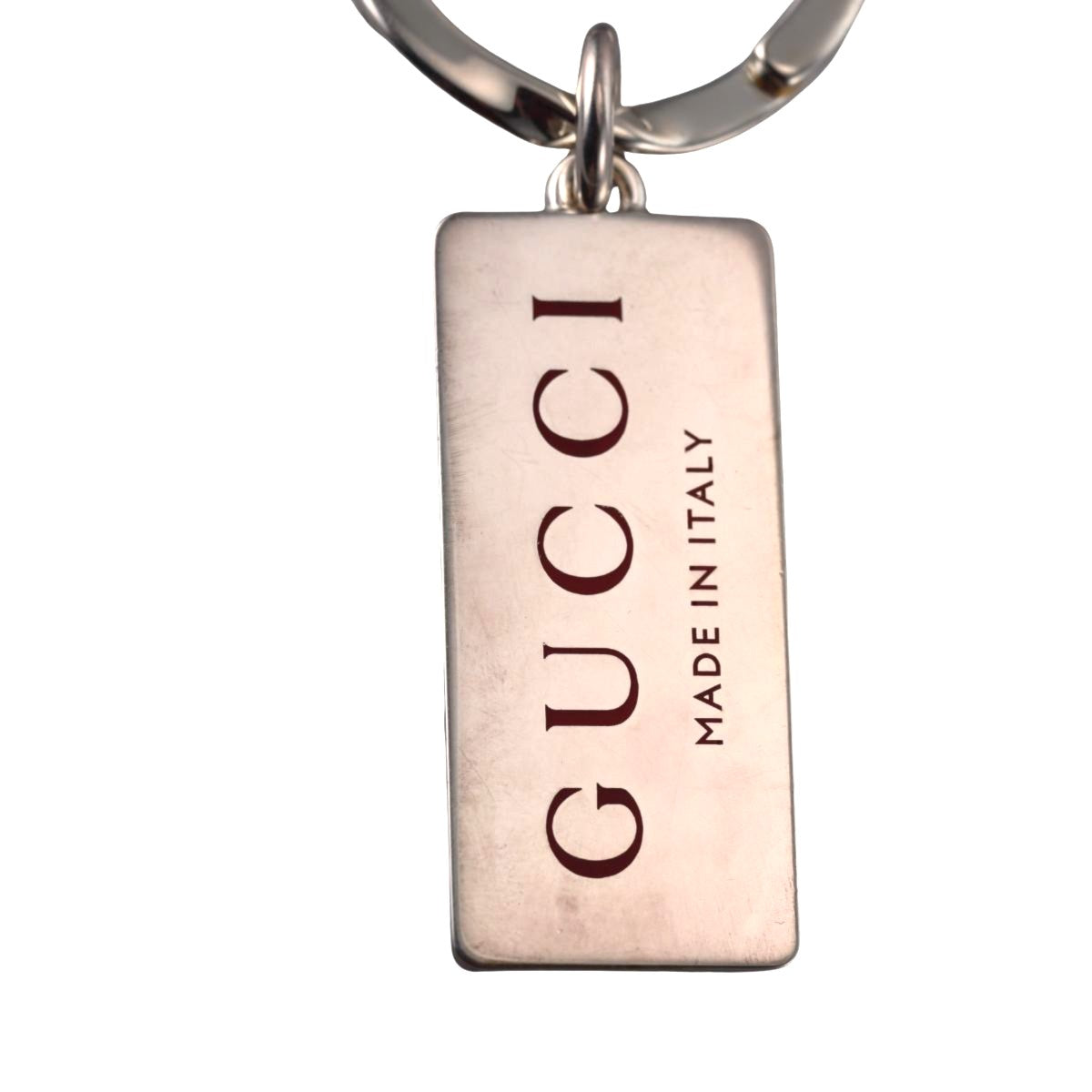Gucci Trademark Sterling Silver Key Ring