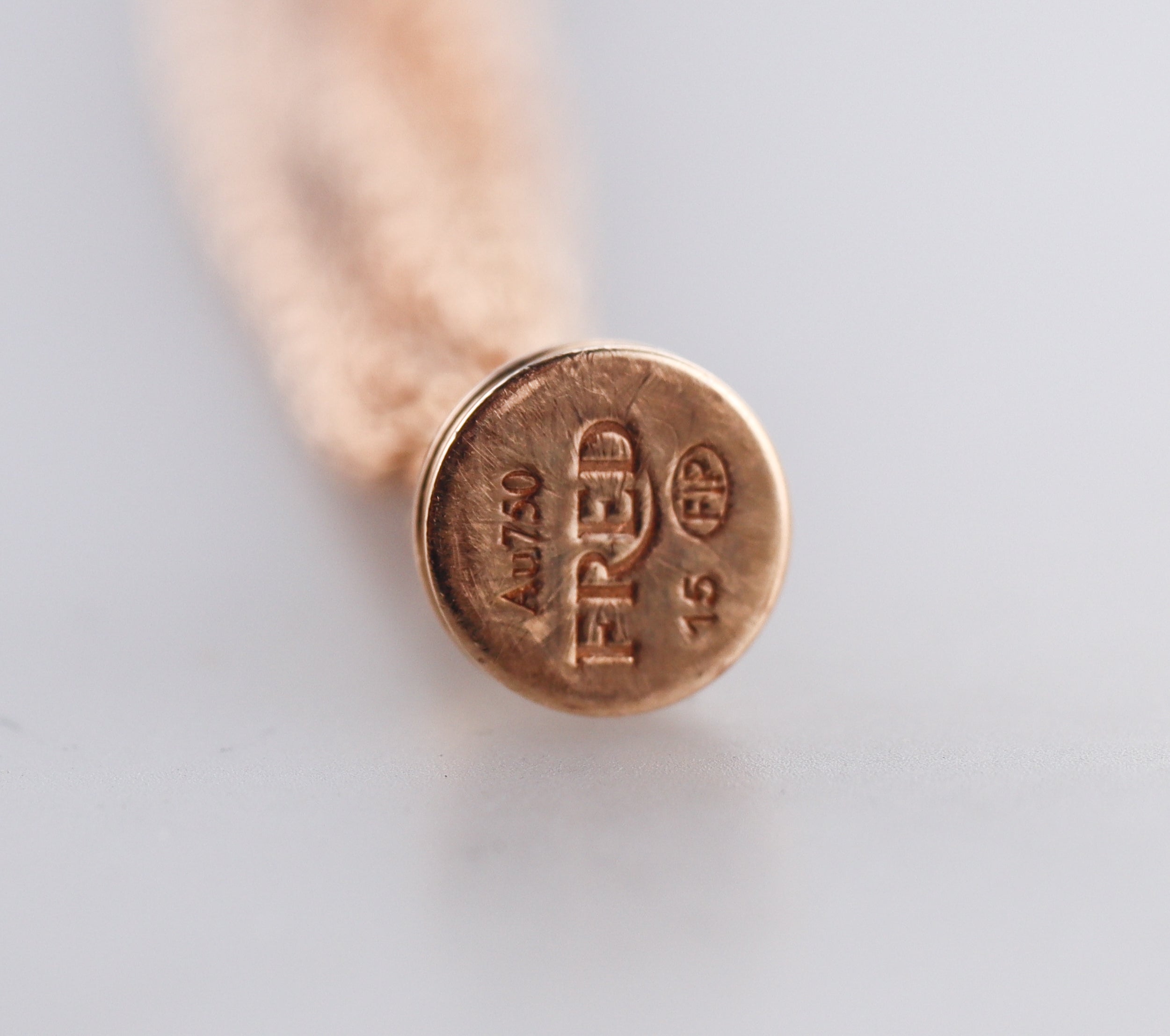 Fred 18k Rose Gold Link Multi Cable Medium Model Bracelet