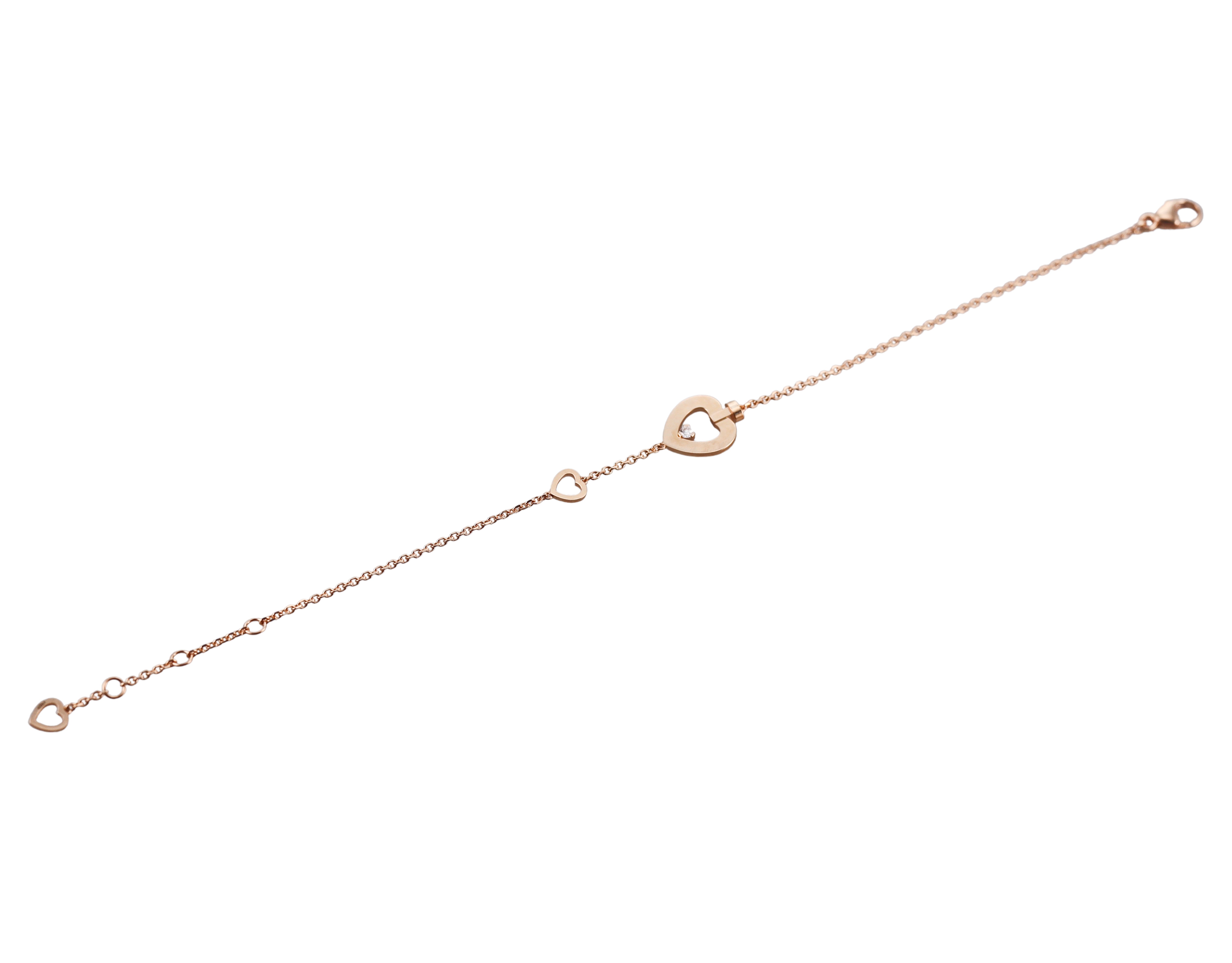 Fred Pretty Woman 18k Diamond Heart Bracelet