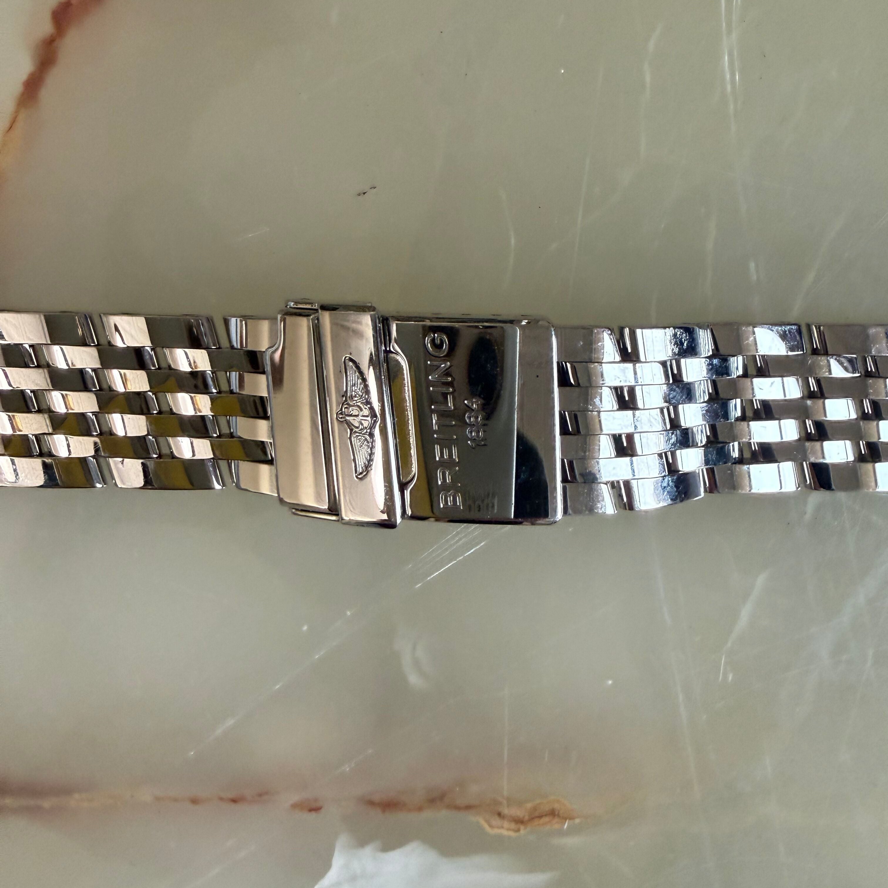 Authentic Breitling Stainless Steel 20mm Watch Bracelet S3607