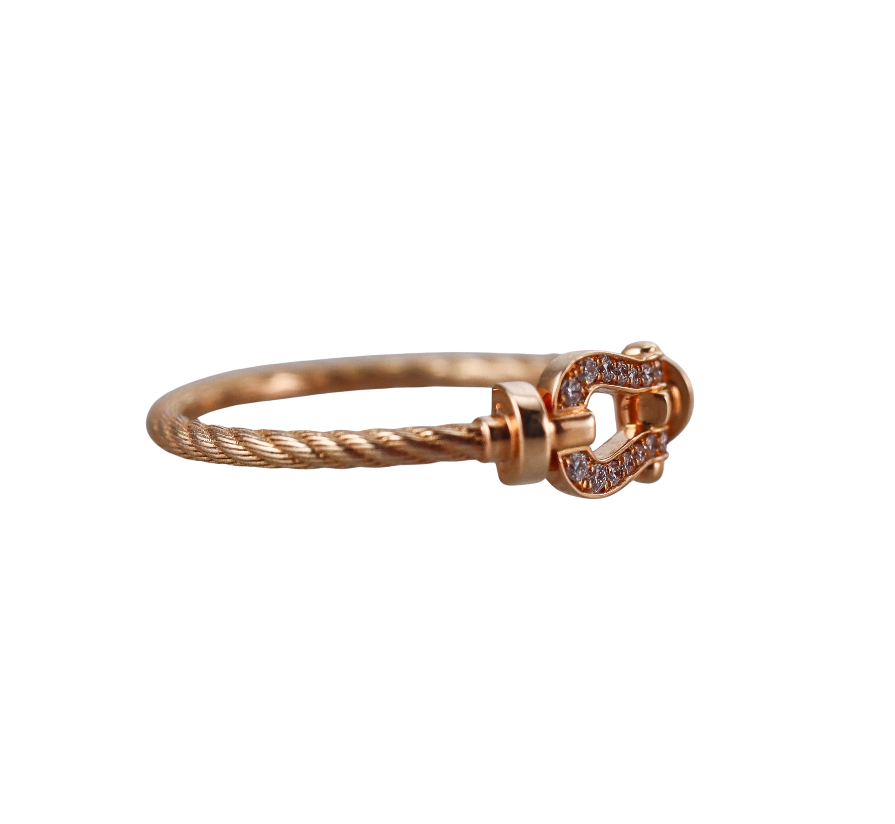 Fred Force 10 18k Rose Gold Diamond Small Model Ring