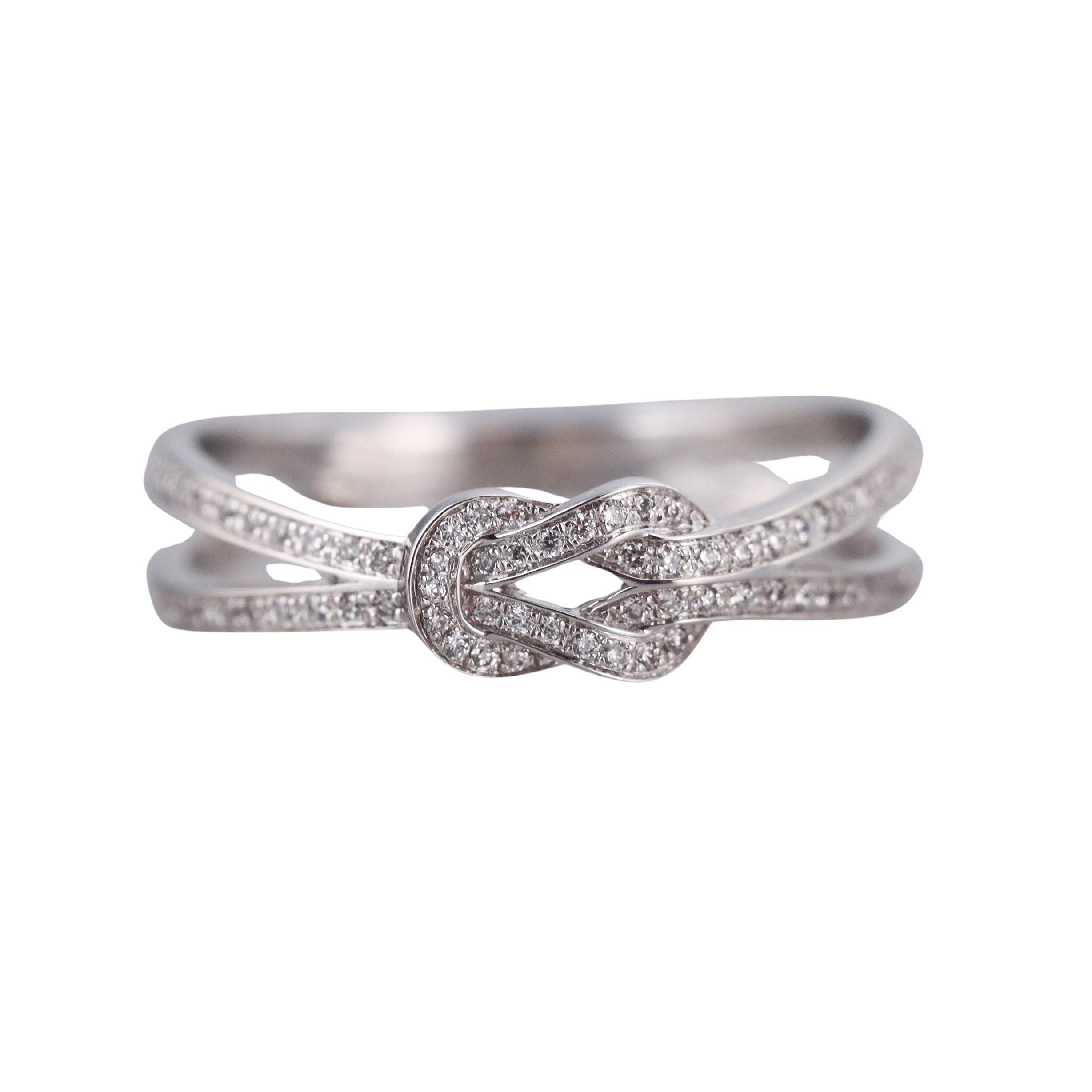 Fred Force 10 18k White Gold Diamond Small Model Ring