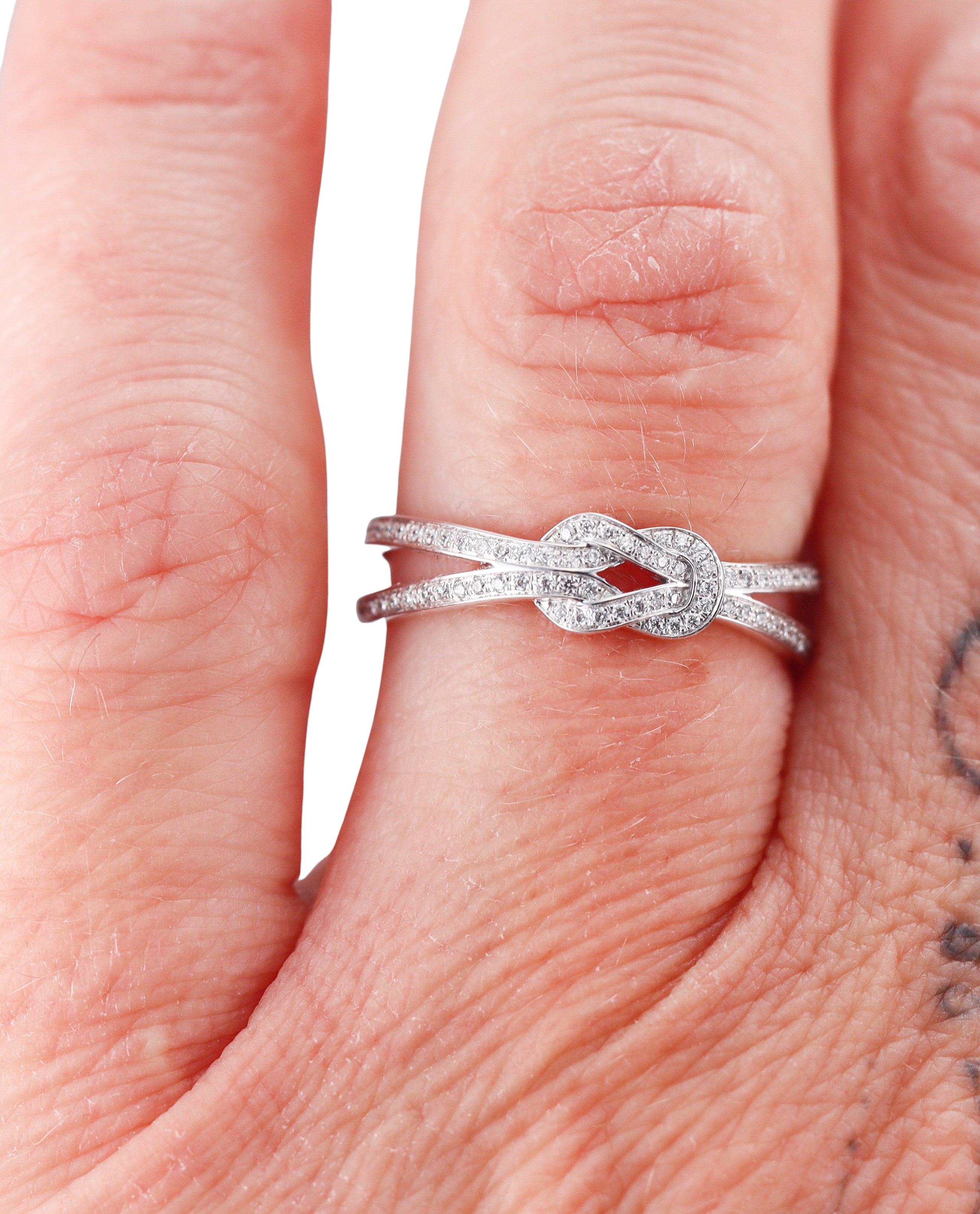 Fred Force 10 18k White Gold Diamond Small Model Ring