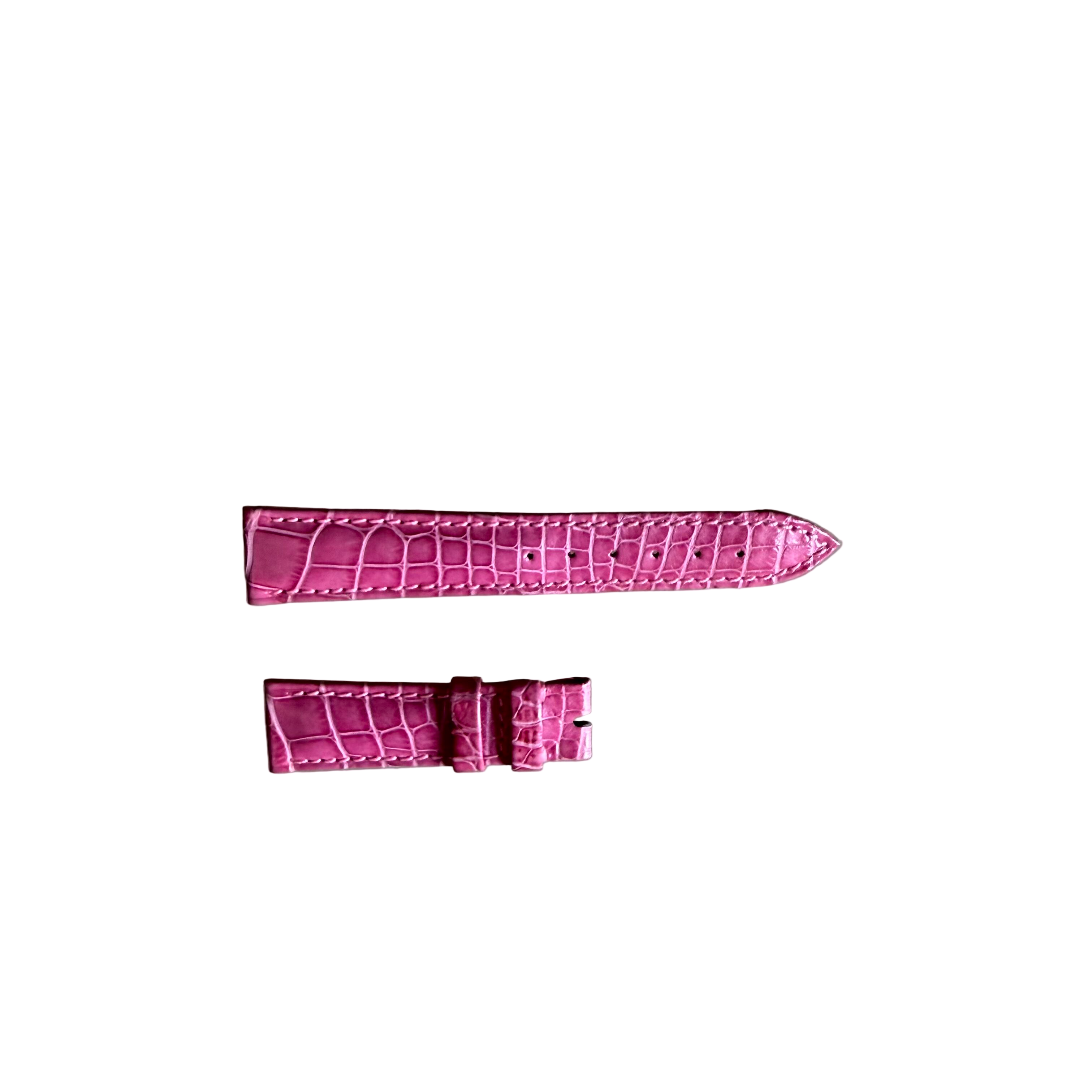 Authentic Breguet Pink Crocodile Watch Strap Band 16mm Padded & Stitched