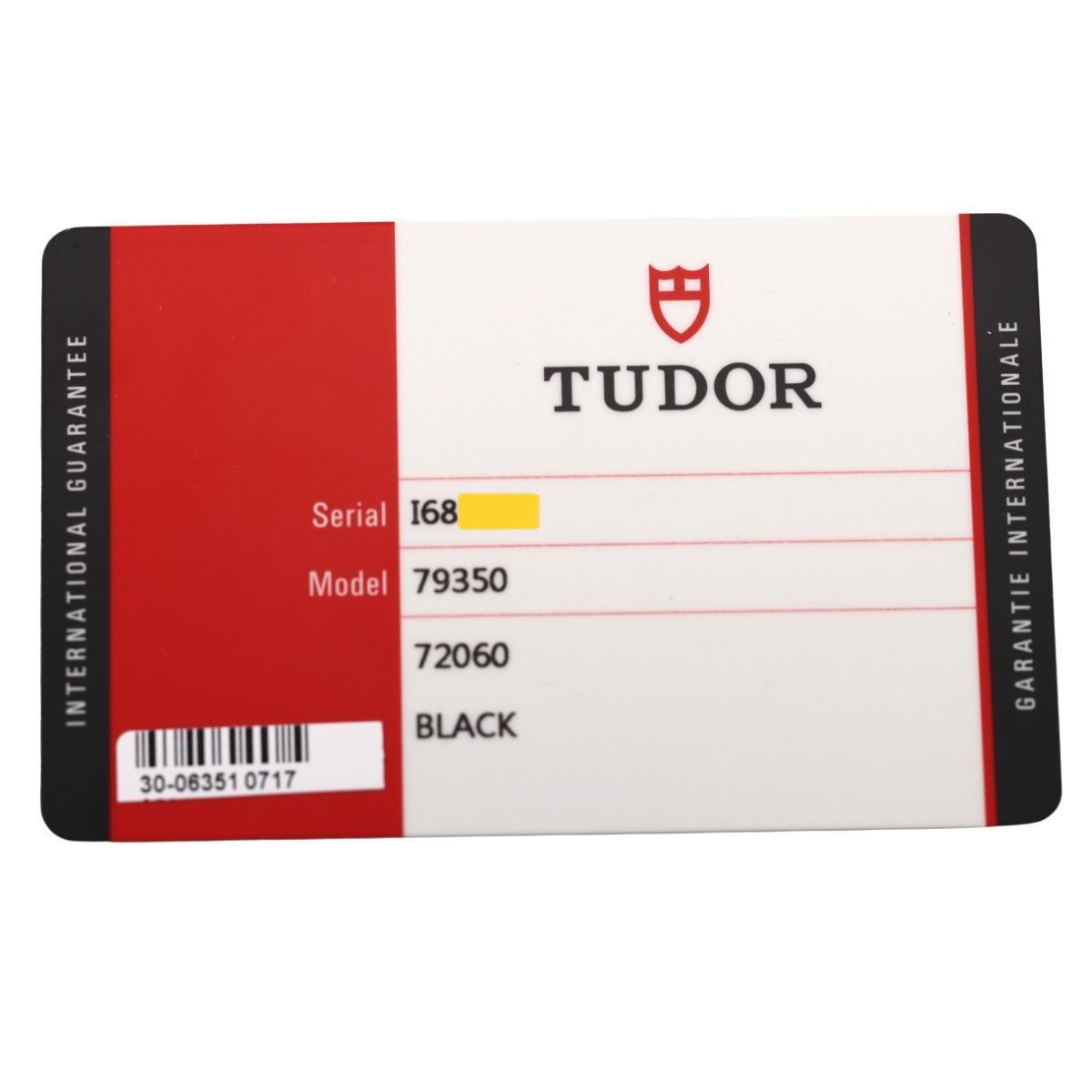 Tudor Black Bay Chronograph Black Dial Steel Automatic Watch 79350