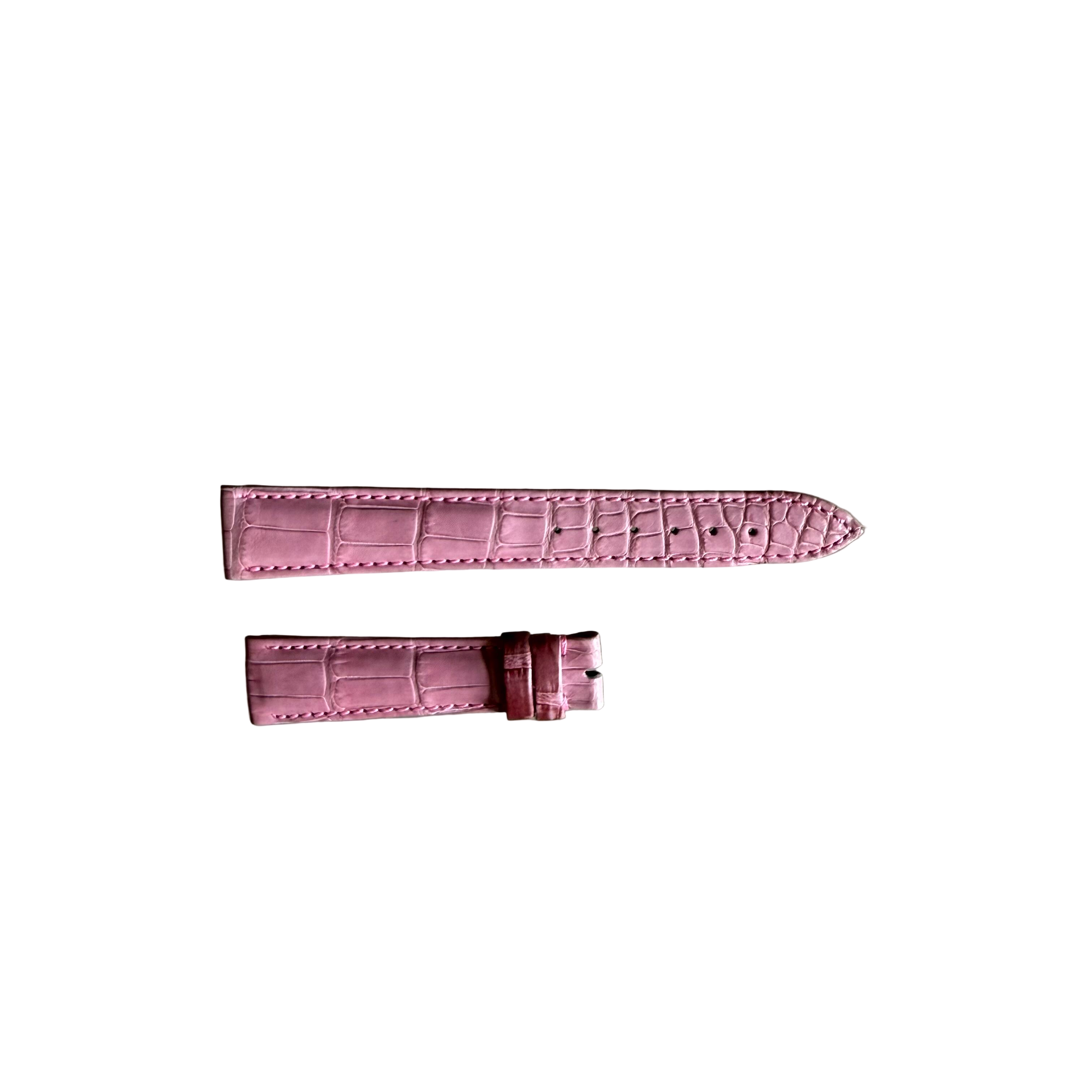 Authentic Breguet Pink Crocodile Watch Strap Band 16mm Padded & Stitched