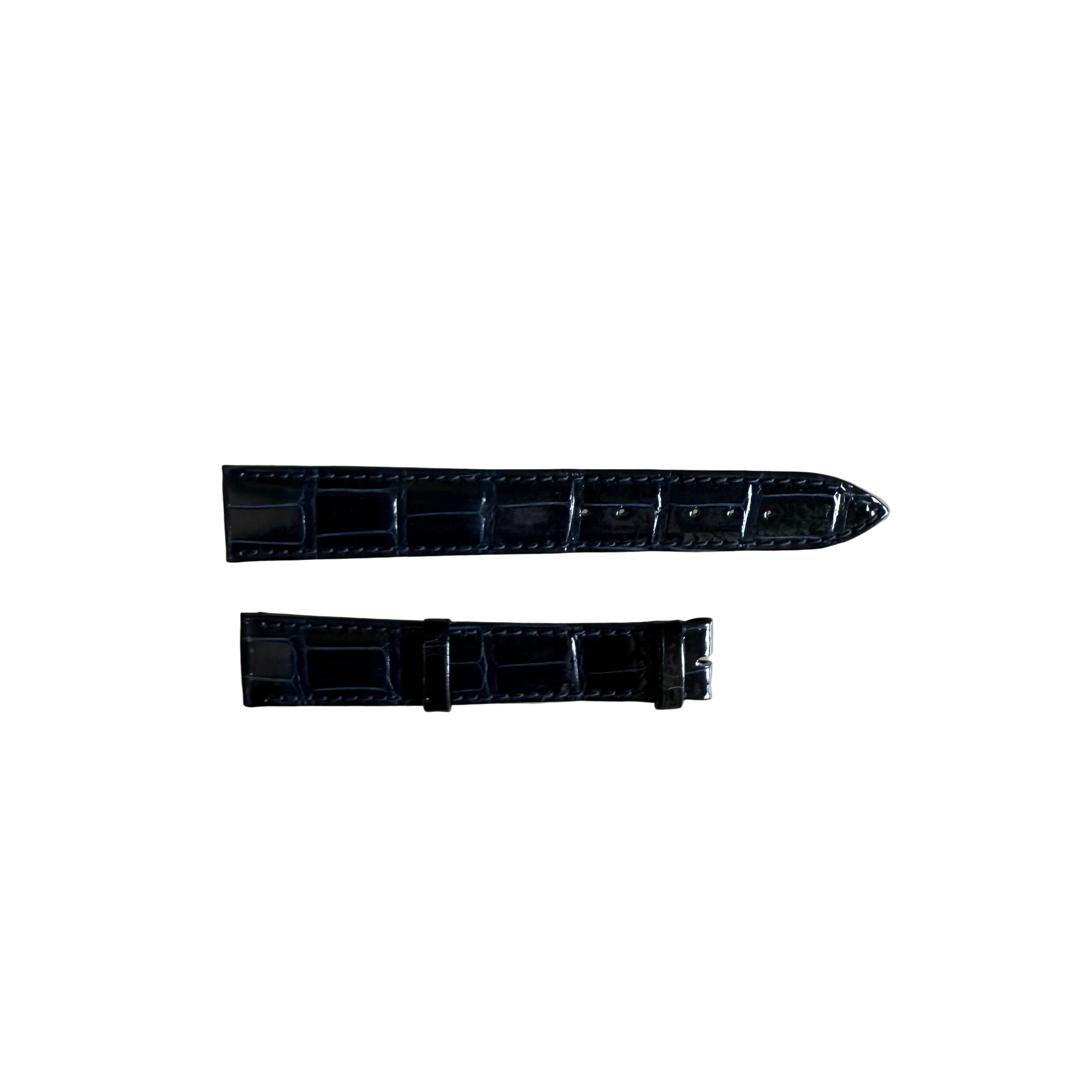 Authentic Breguet Blue Crocodile Watch Strap Band 18.5mm Padded & Stitched