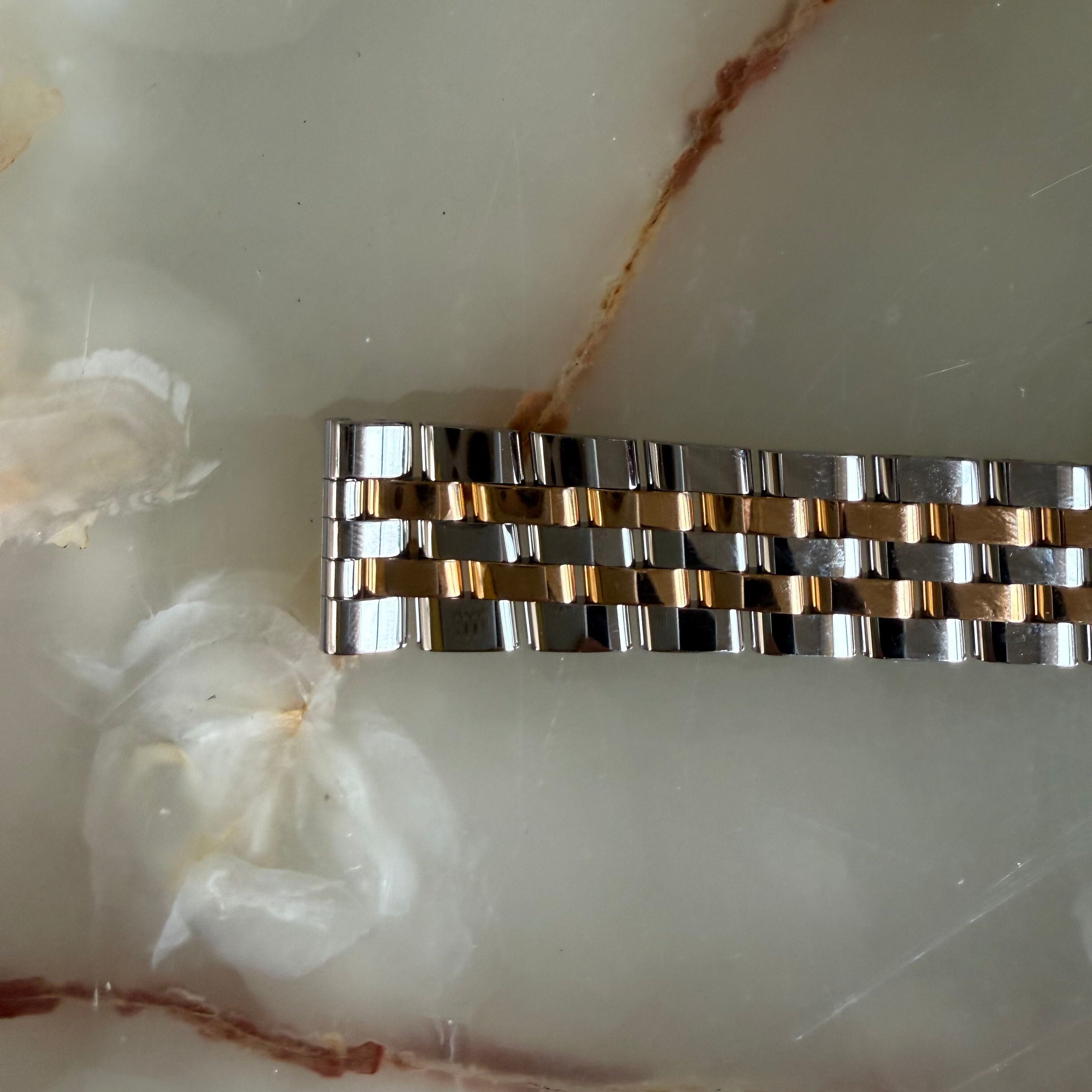 Authentic Breitling Stainless Steel Gold 18mm Watch Bracelet W1315
