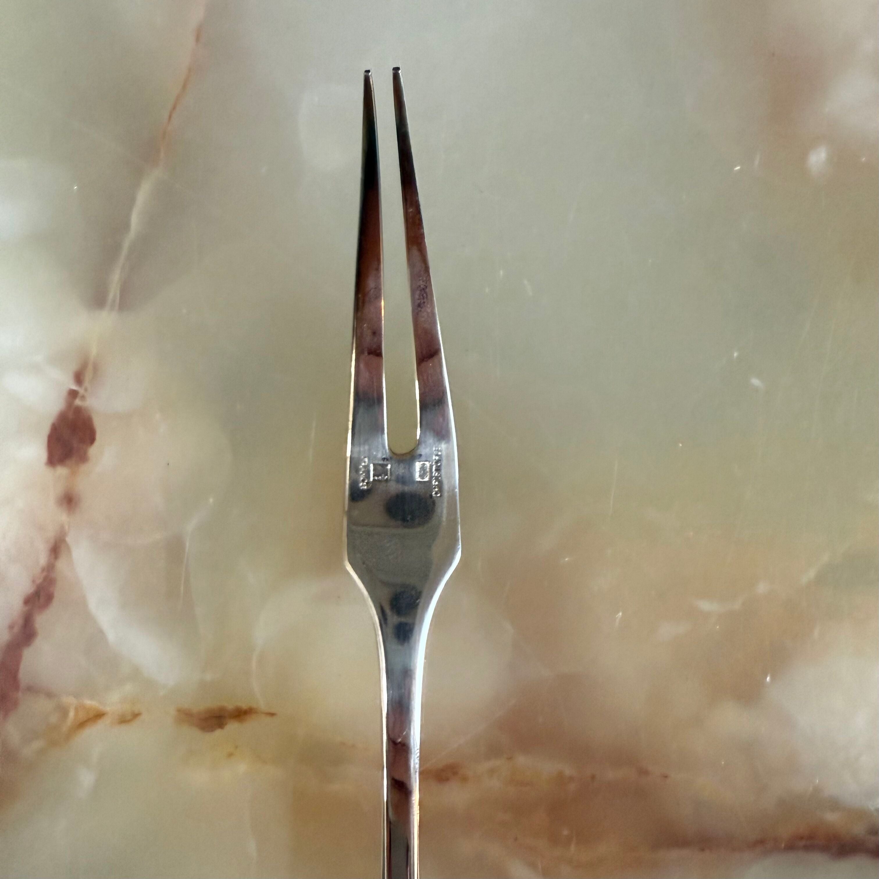 Christofle Cluny Silver Plated Snail Fork 0016045