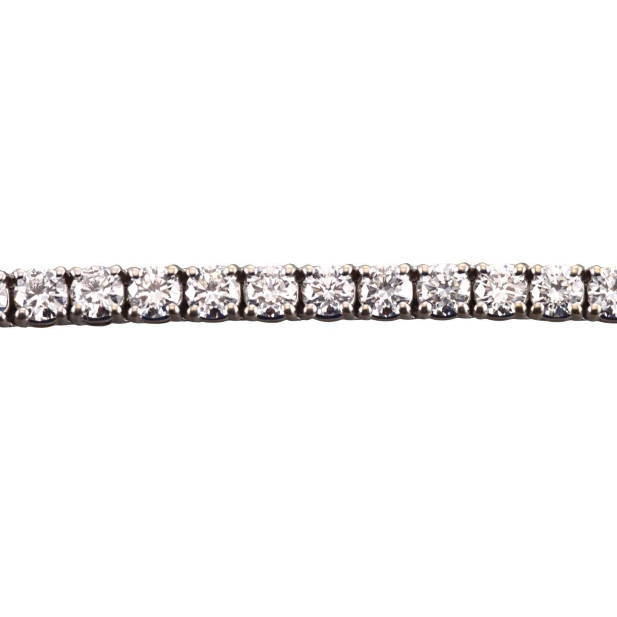 18k Gold 9.75ctw Diamond Tennis Bracelet