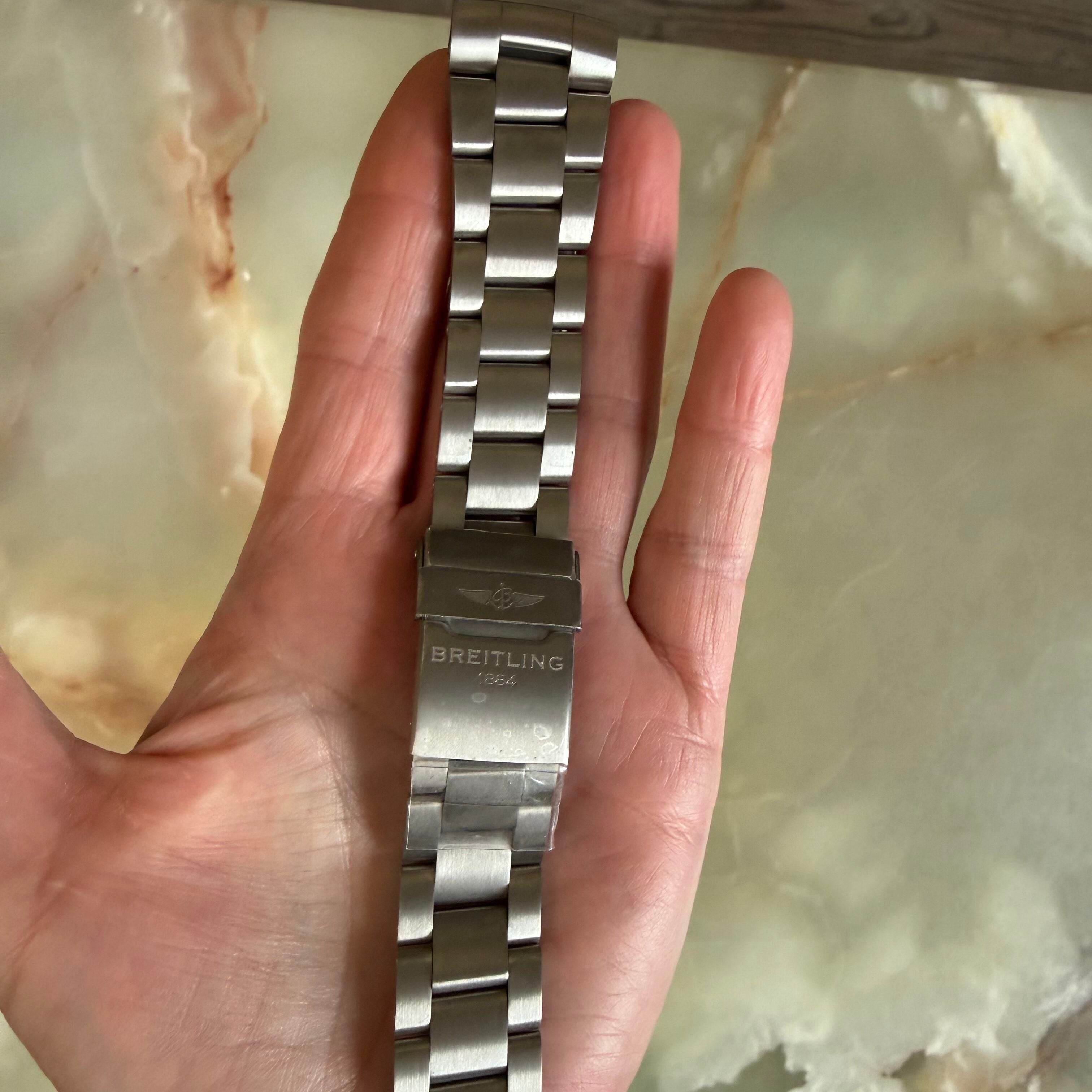 Authentic Breitling Stainless Steel 24mm Watch Bracelet W0815