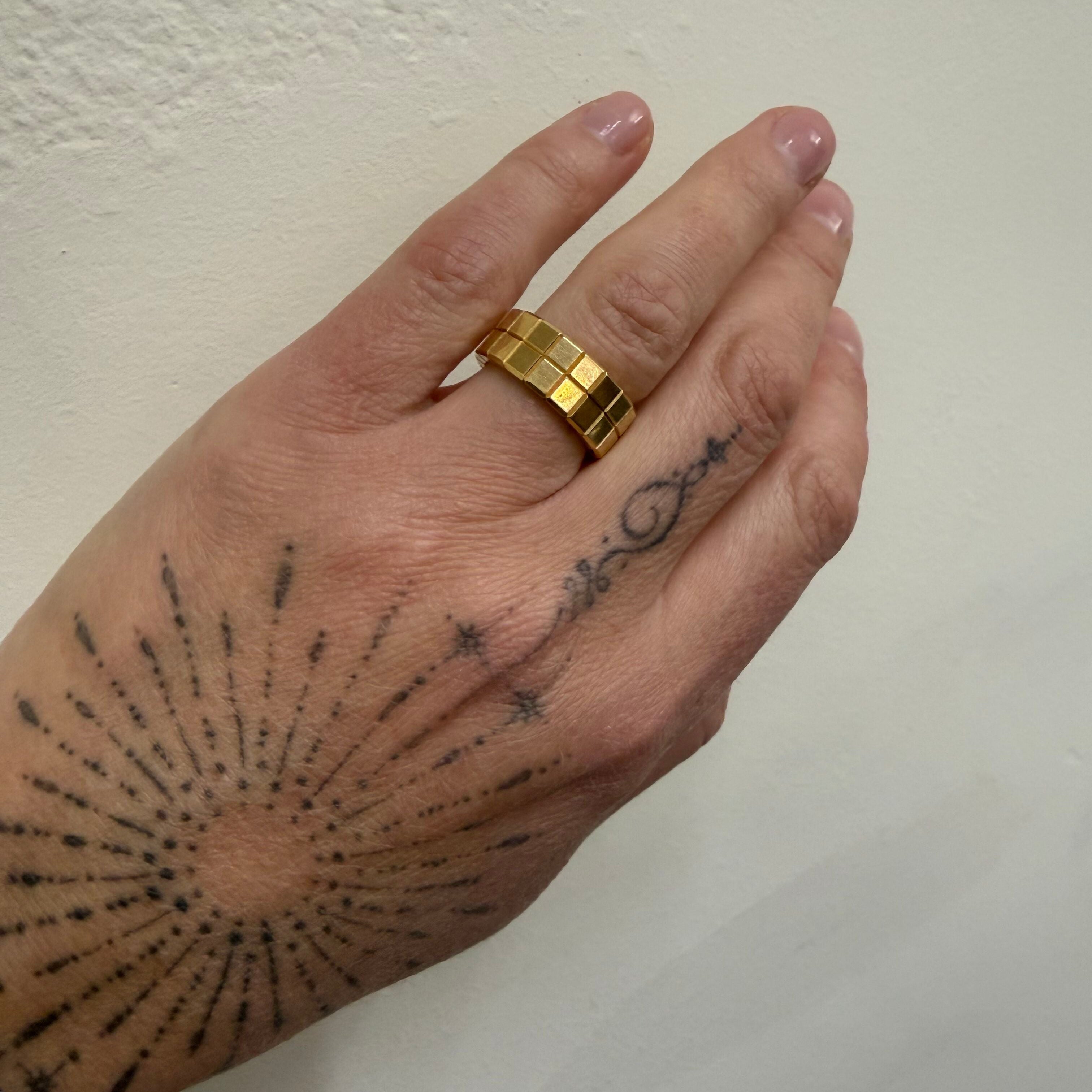 Chopard Ice Cube 18k Yellow Gold Band Ring