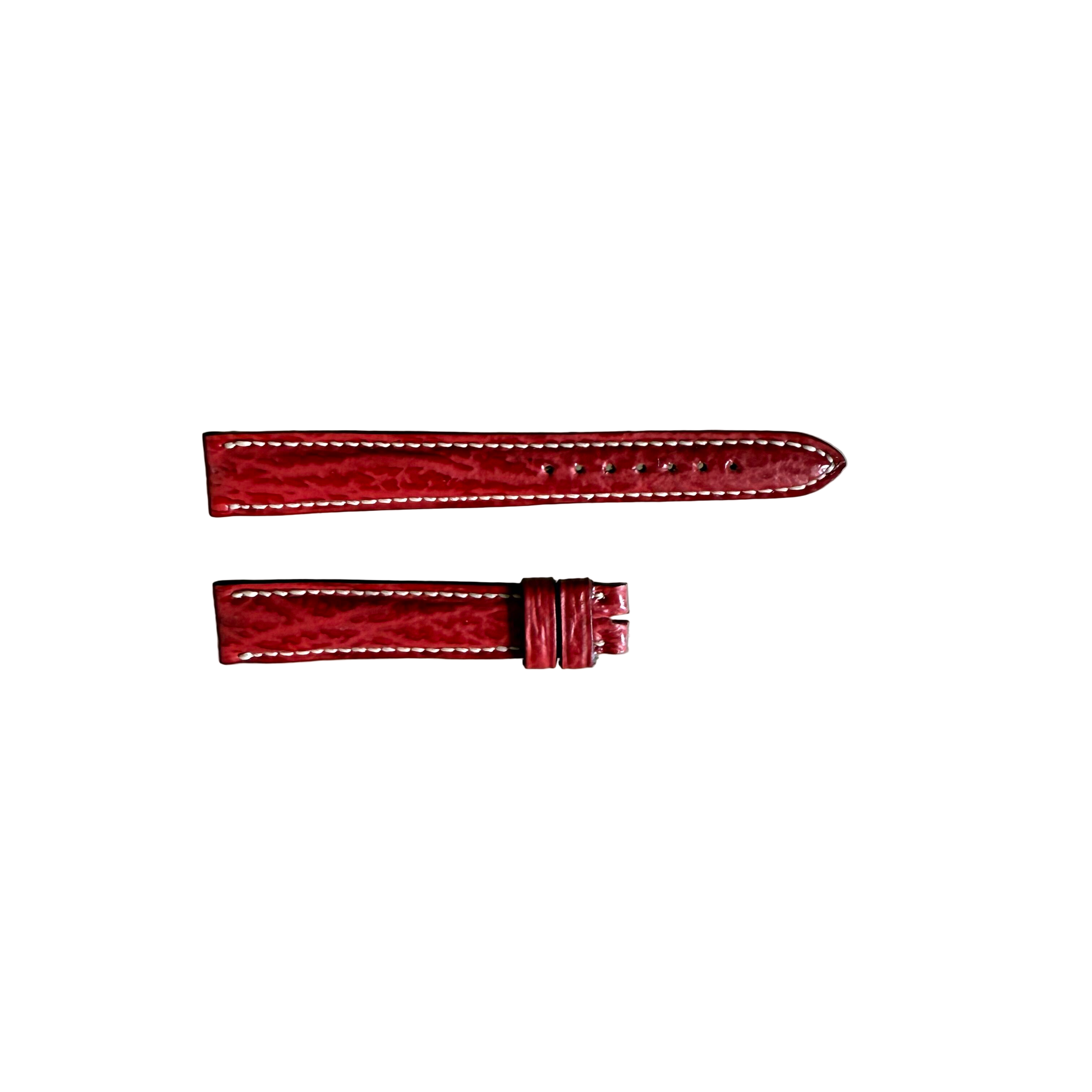 Authentic Breguet Red Shark Watch Strap Band 15mm Padded & Stitched