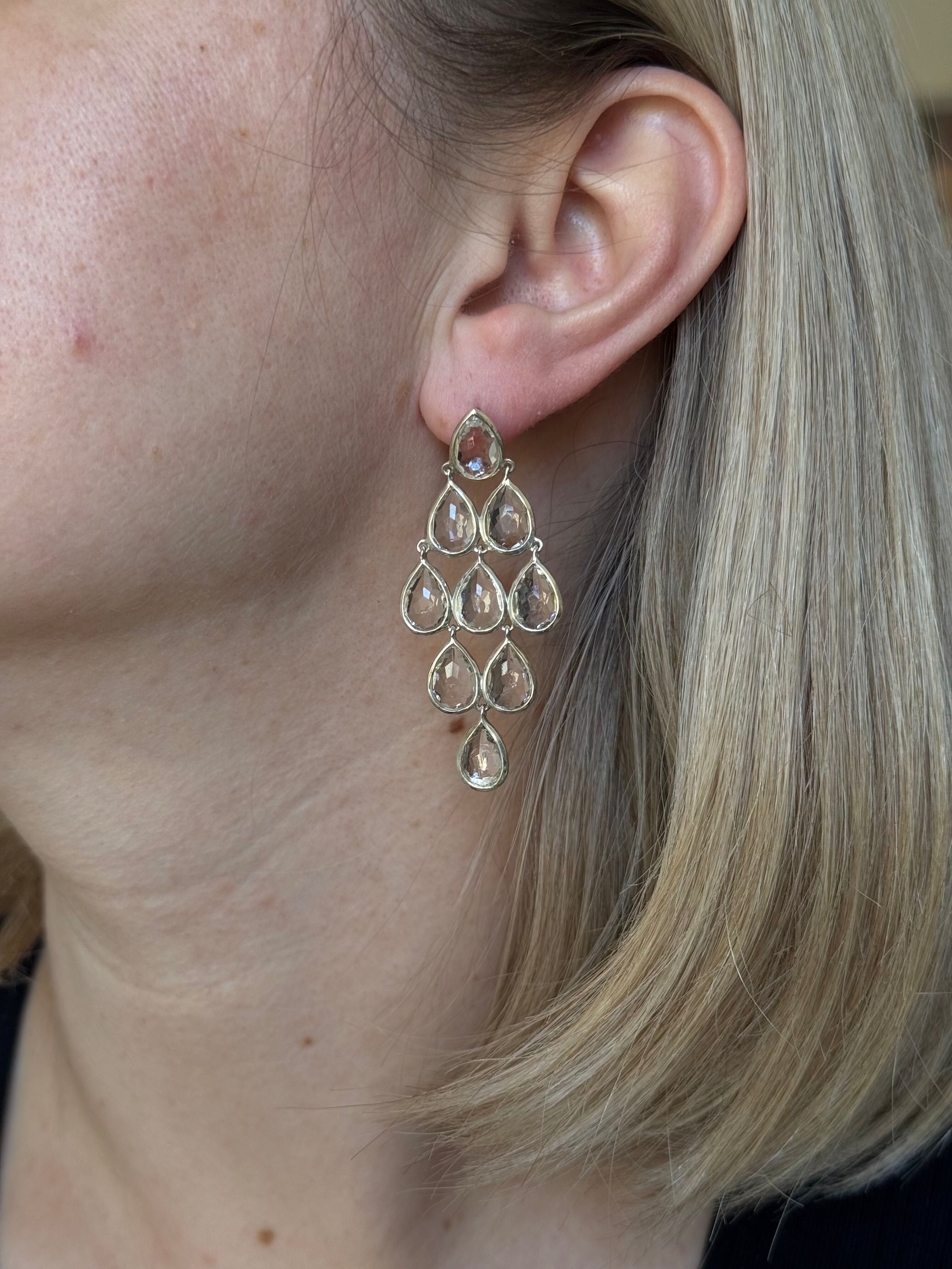 Ippolita Rock Candy Sterling Silver Quartz Chandelier Earrings