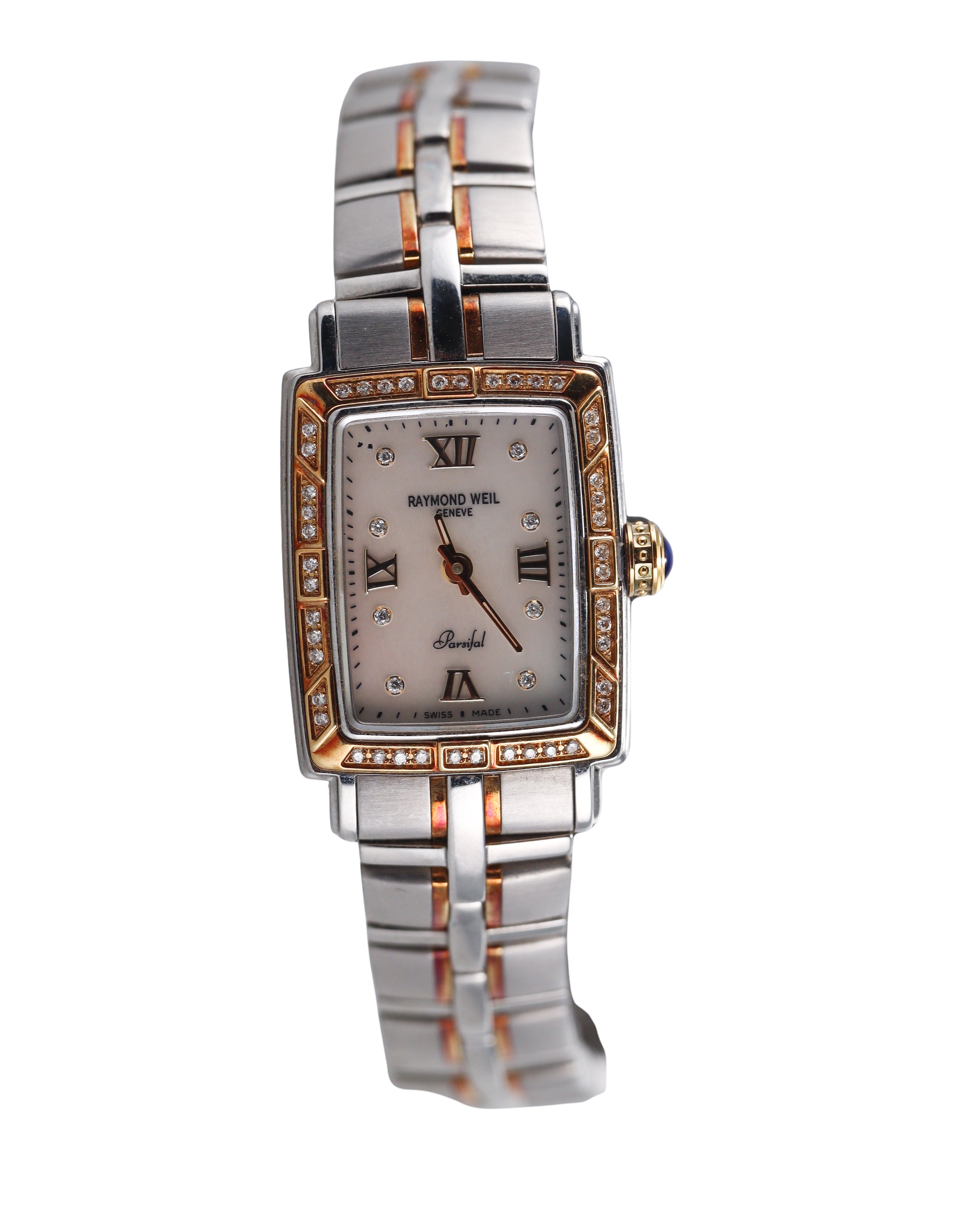 Raymond Weil Parsifal Mother of Pearl Diamond Two Tone Ladies Watch V710947