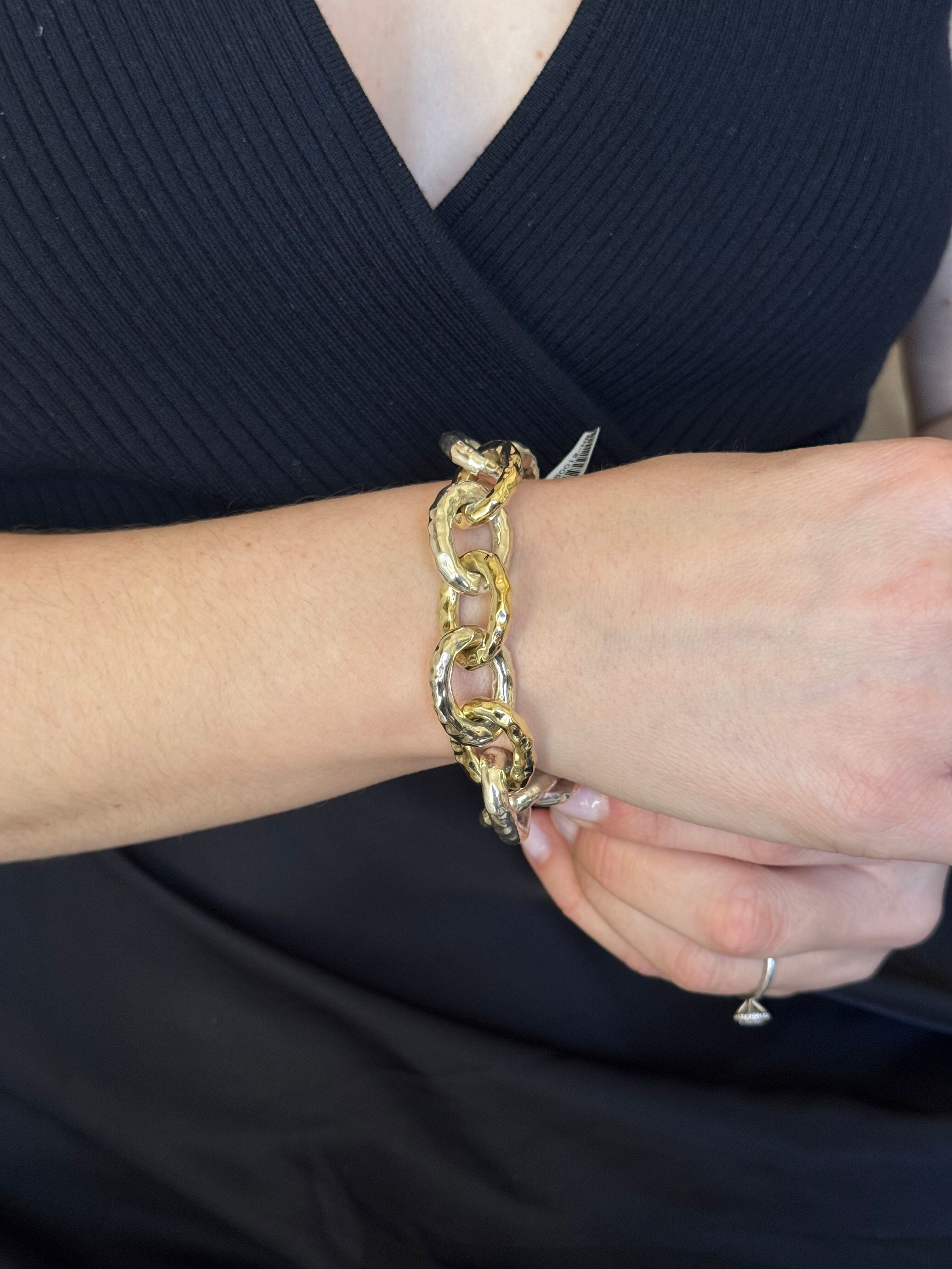 Ippolita Classico Gold Sterling Silver Oval Link Toggle Bracelet