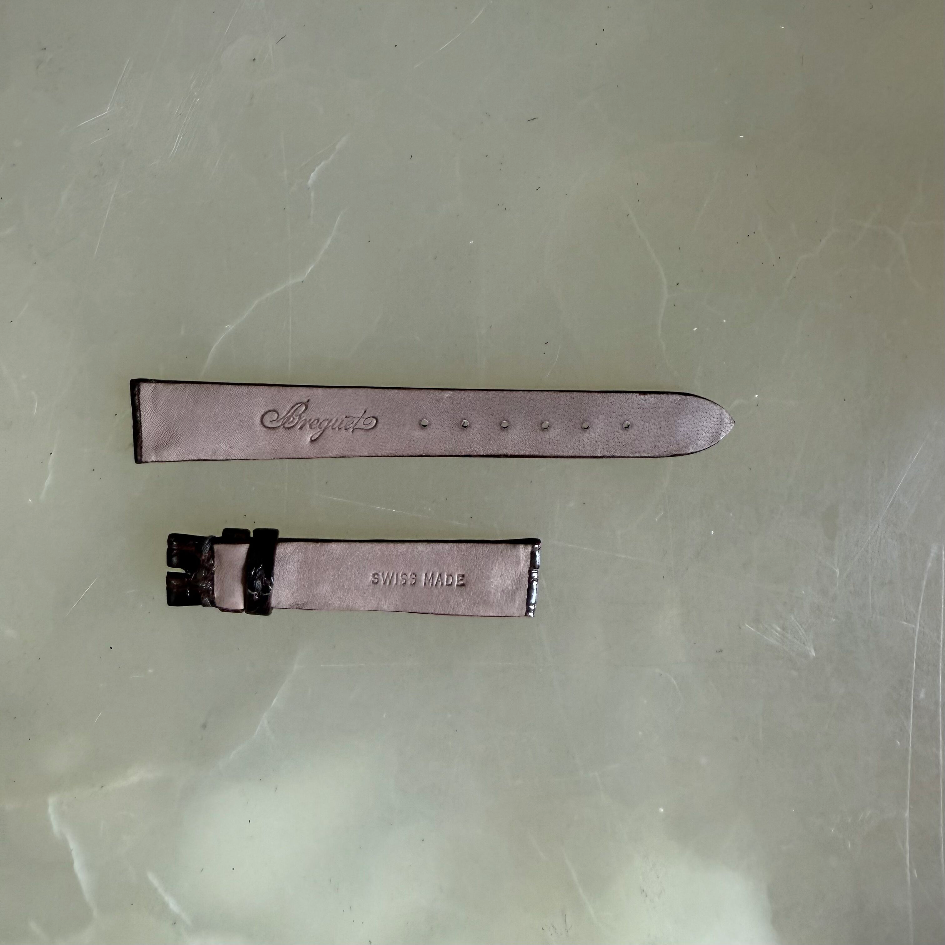 Authentic Breguet Dark Brown Crocodile Watch Strap Band 15mm