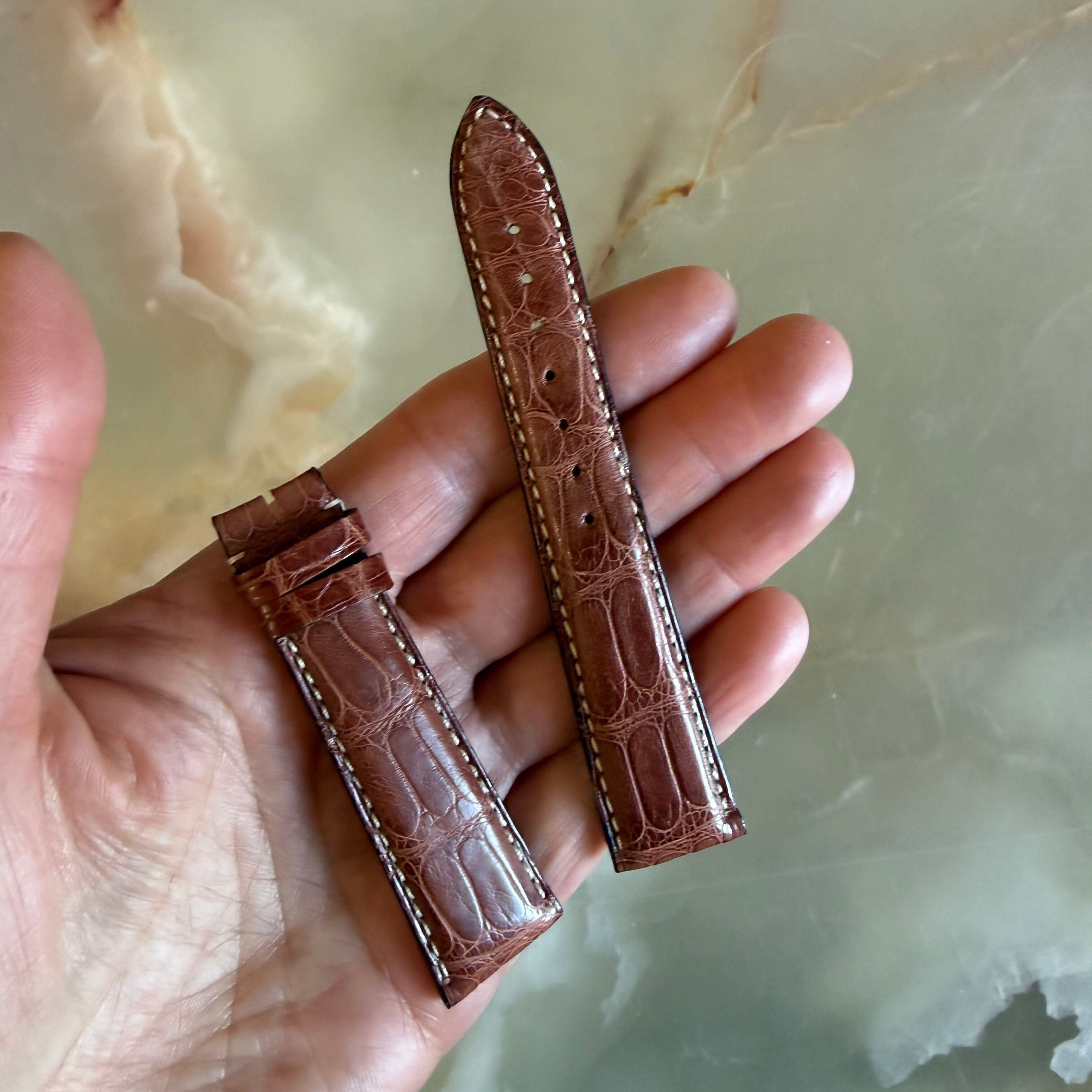 Authentic Zenith Brown Alligator Watch Strap Band 20mm 20-465