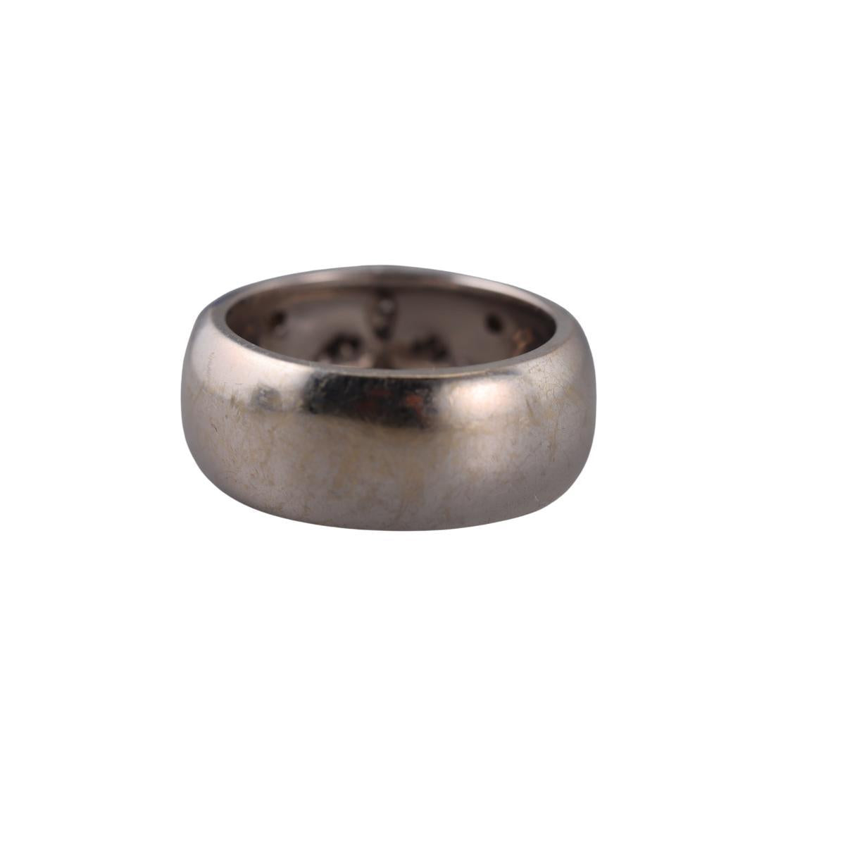 Hidalgo 18K Gold Diamond Enamel Fleur De Lis Band Ring