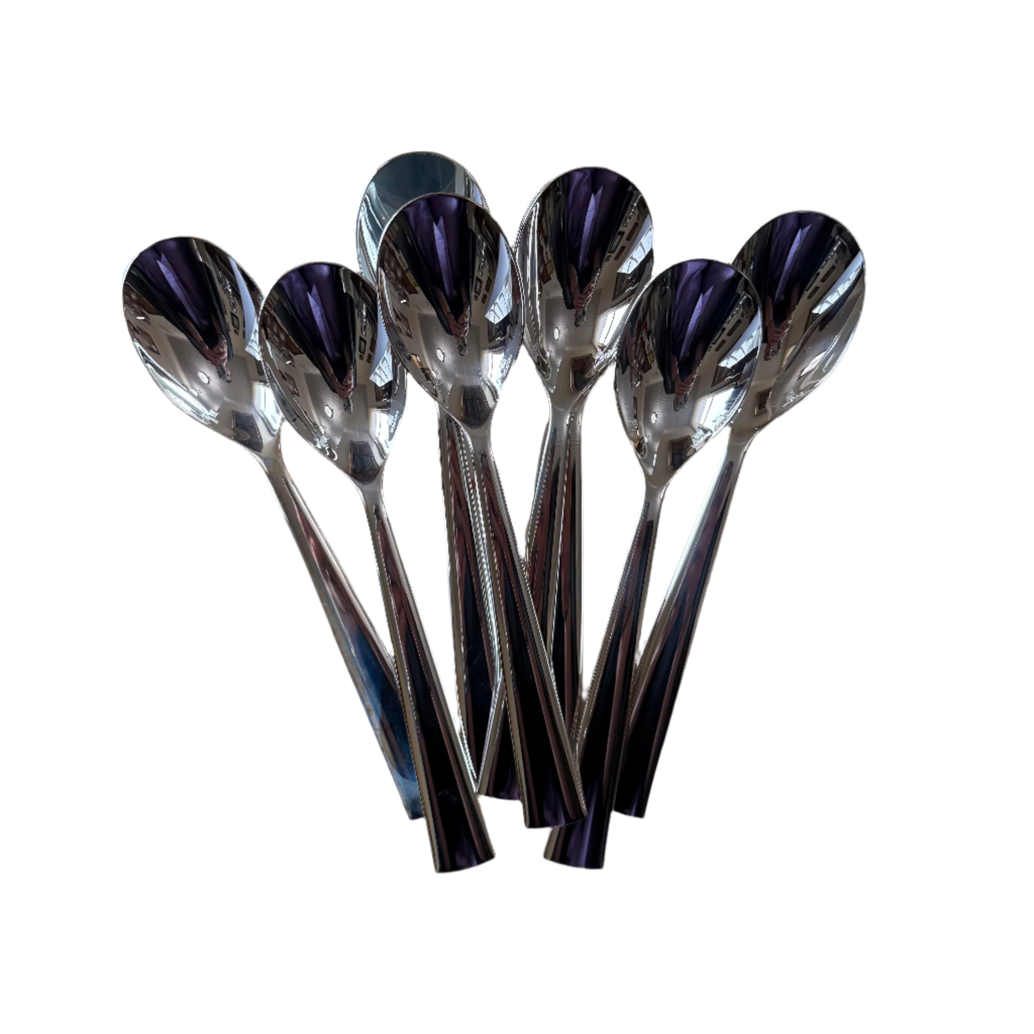 Christofle Vertigo Silver Plated Soup Spoon Set of 8 0051002
