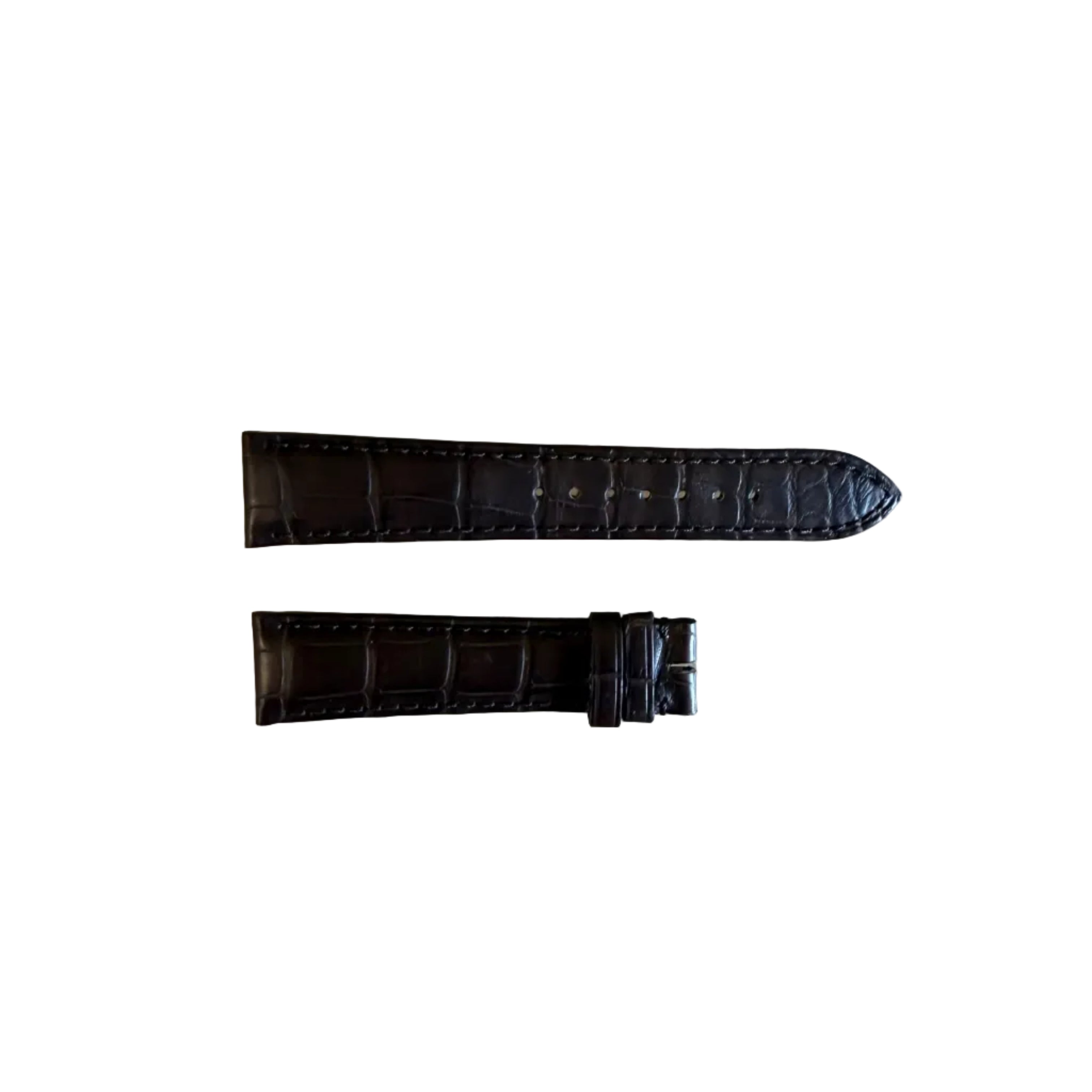 Authentic Zenith Brown Crocodile Watch Strap Band 19mm 19-491