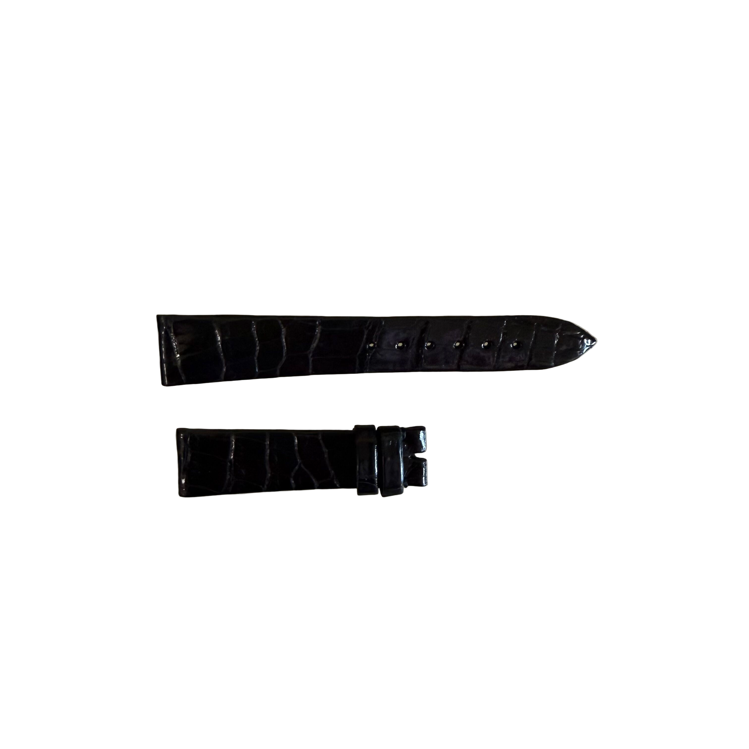 Authentic Breguet Black Crocodile Watch Strap Band 17.5mm