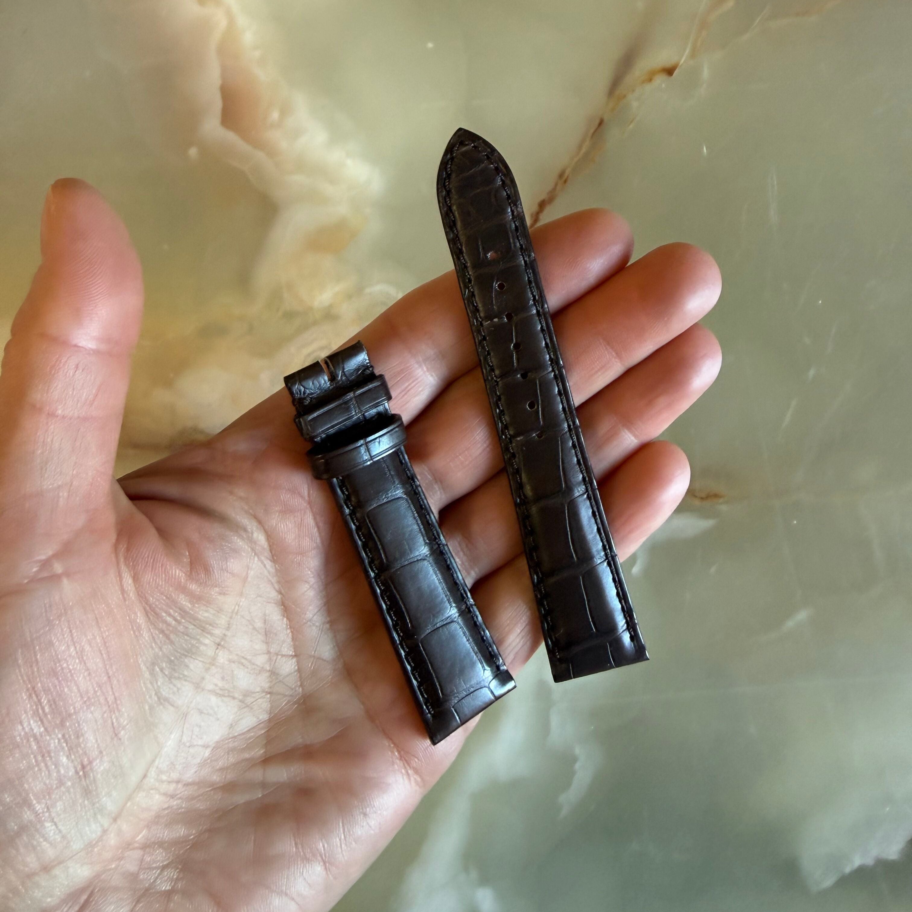 Authentic Zenith Brown Crocodile Watch Strap Band 19mm 19-491