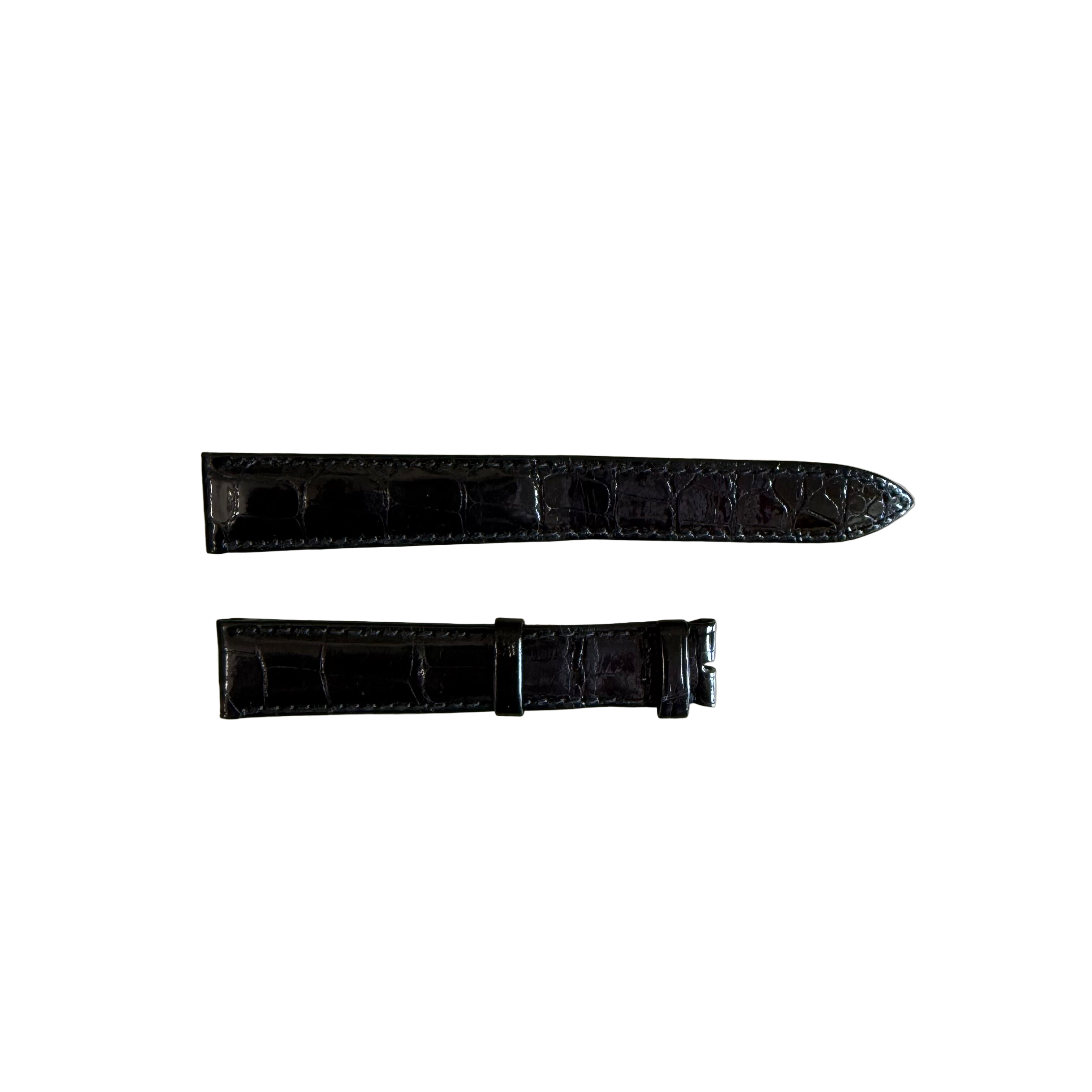 Authentic Breguet Black Crocodile Watch Strap Band 18mm Padded & Stitched