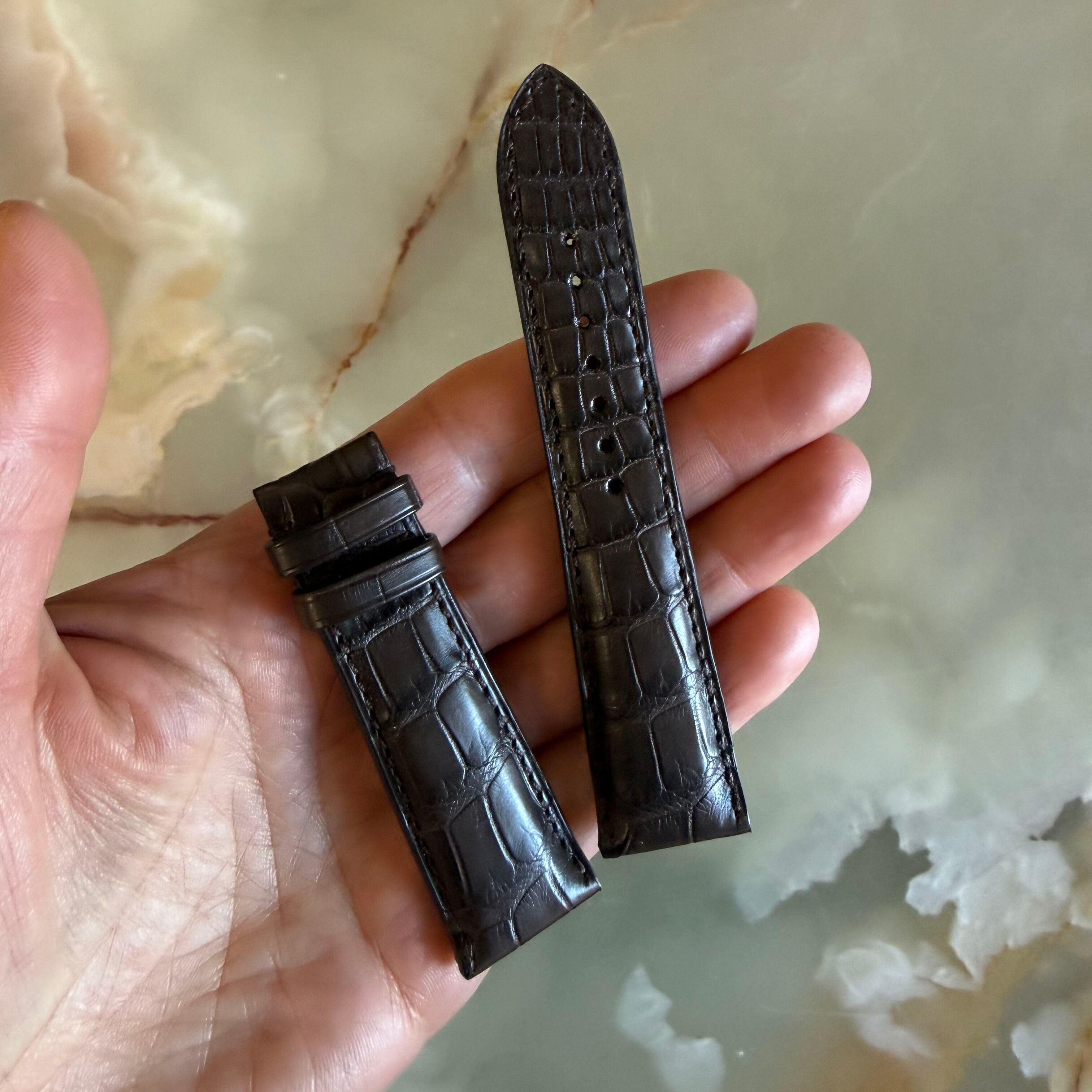 Authentic Zenith Brown Crocodile Watch Strap Band 22mm 22-507