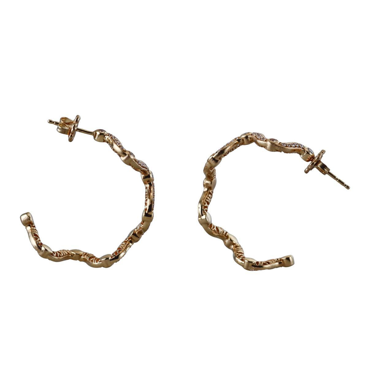 Marli 18k Yellow Gold Diamond Earrings